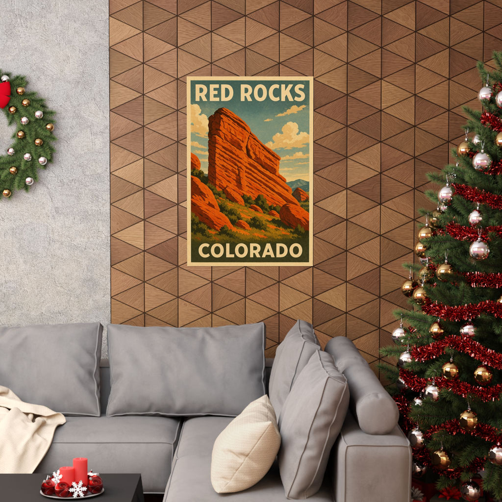 Cityscape Print - Red Rocks Colorado