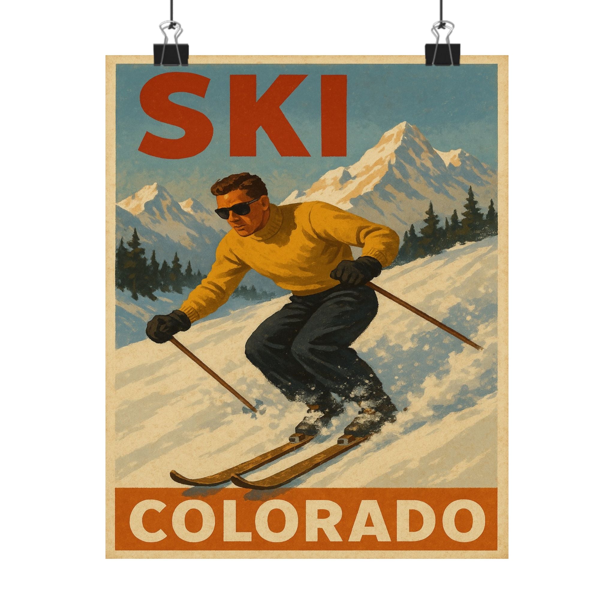 Cityscape Print - Ski Colorado