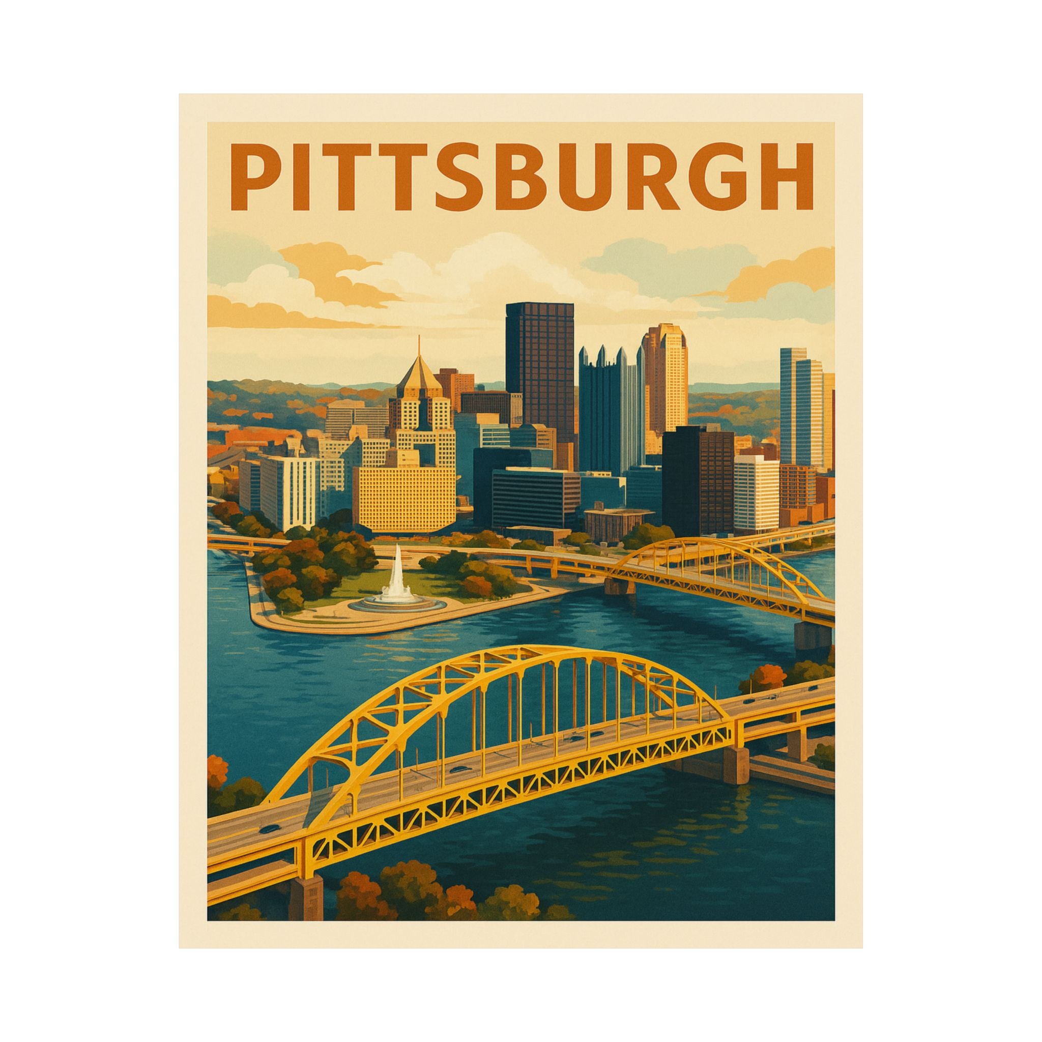 Cityscape Print - Pittsburgh