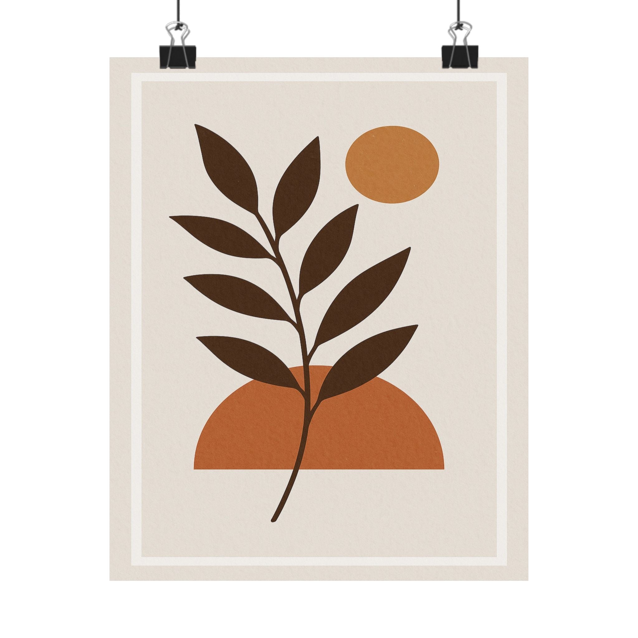 Abstract Print - Boho Leaf 1