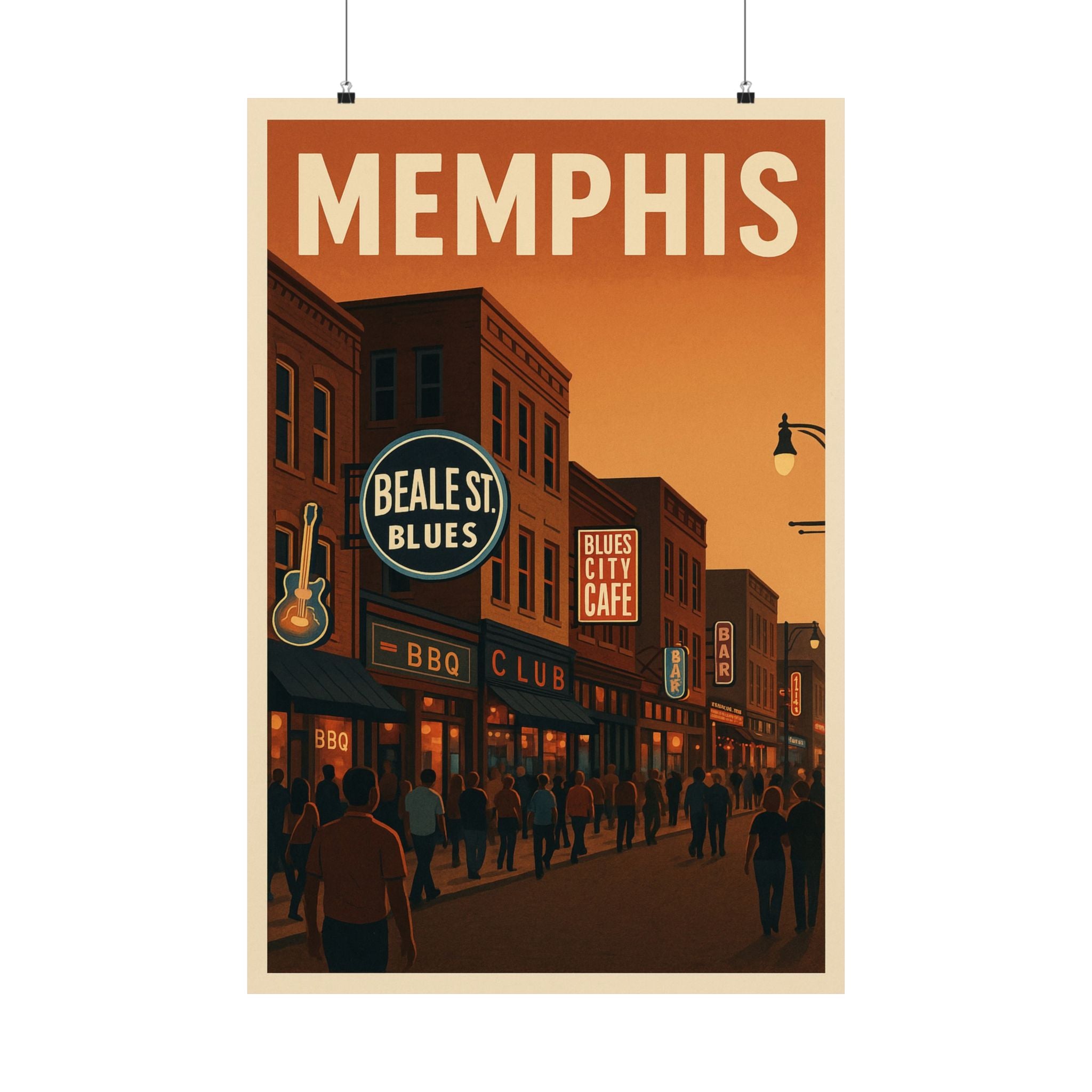 Cityscape Print - Memphis Beale Street