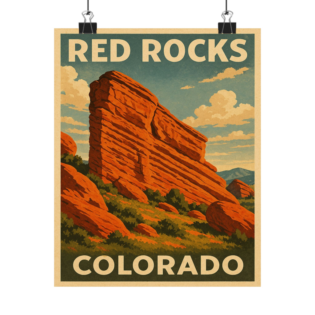 Cityscape Print - Red Rocks Colorado