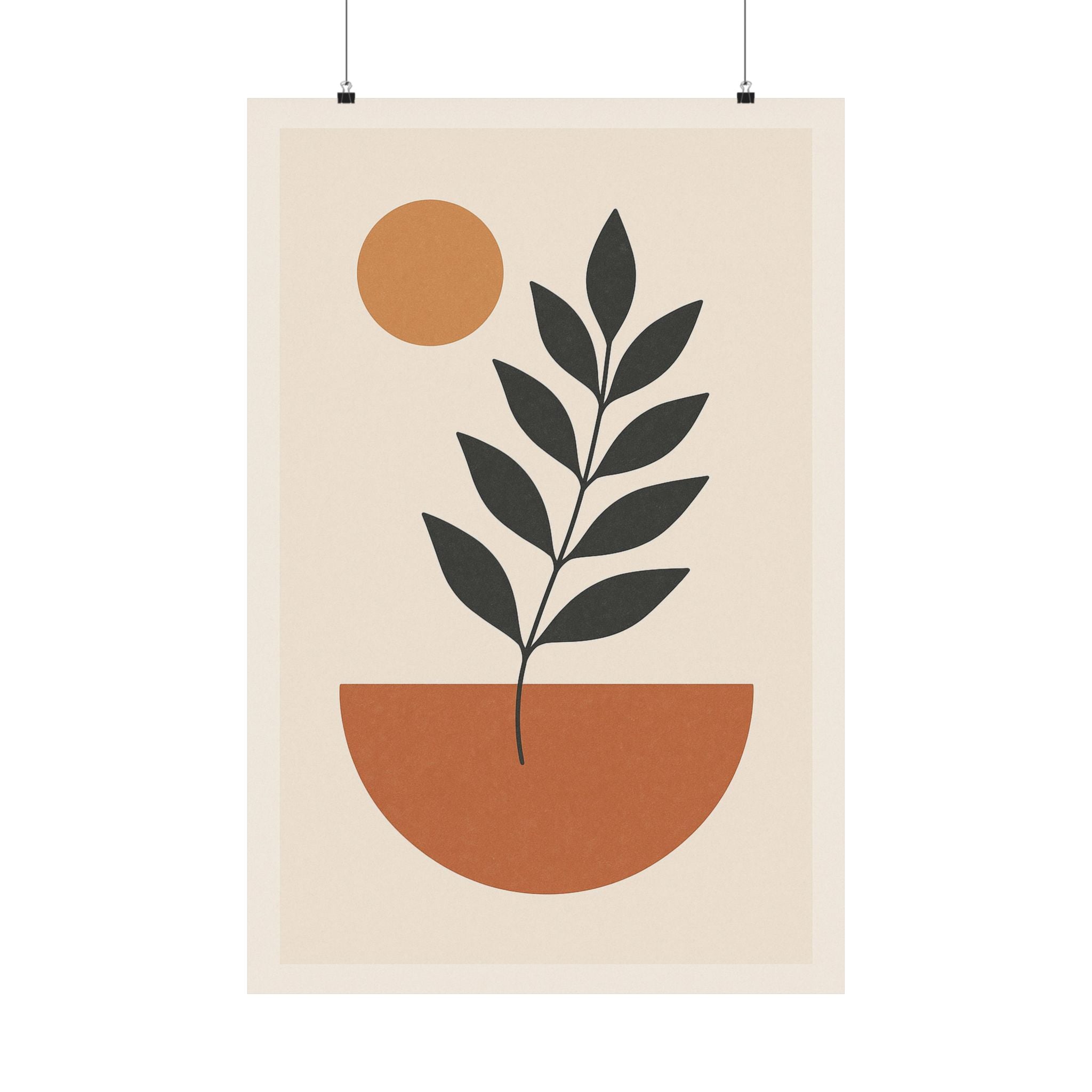 Abstract Print - Boho Leaf 3