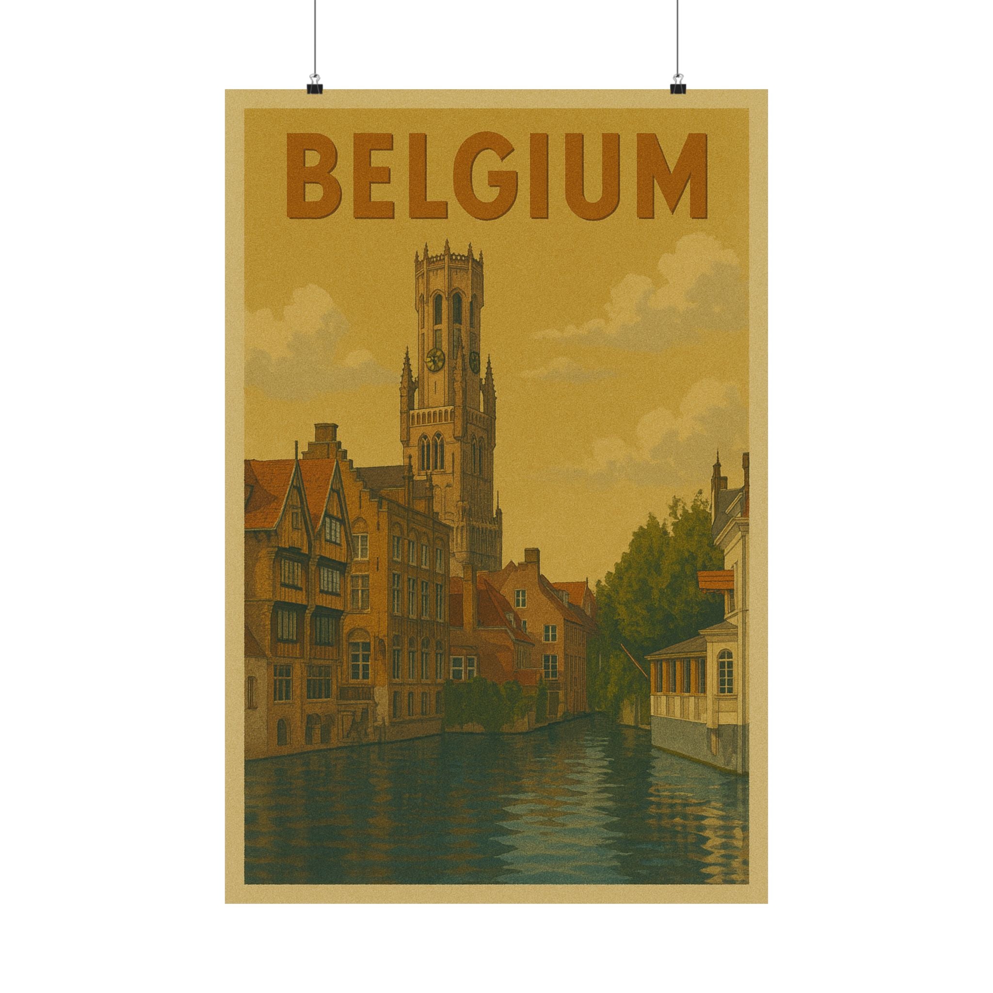 Cityscape Print - Belgium