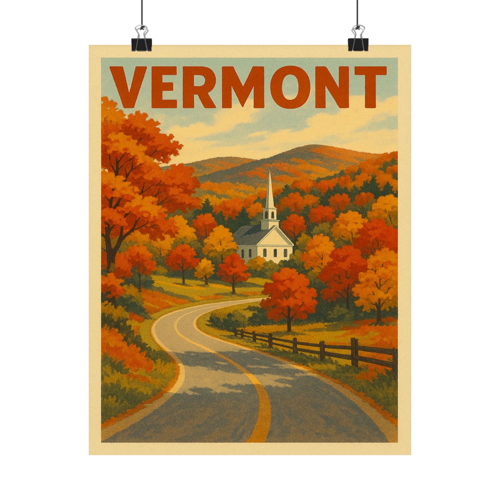 Cityscape Print - Vermont