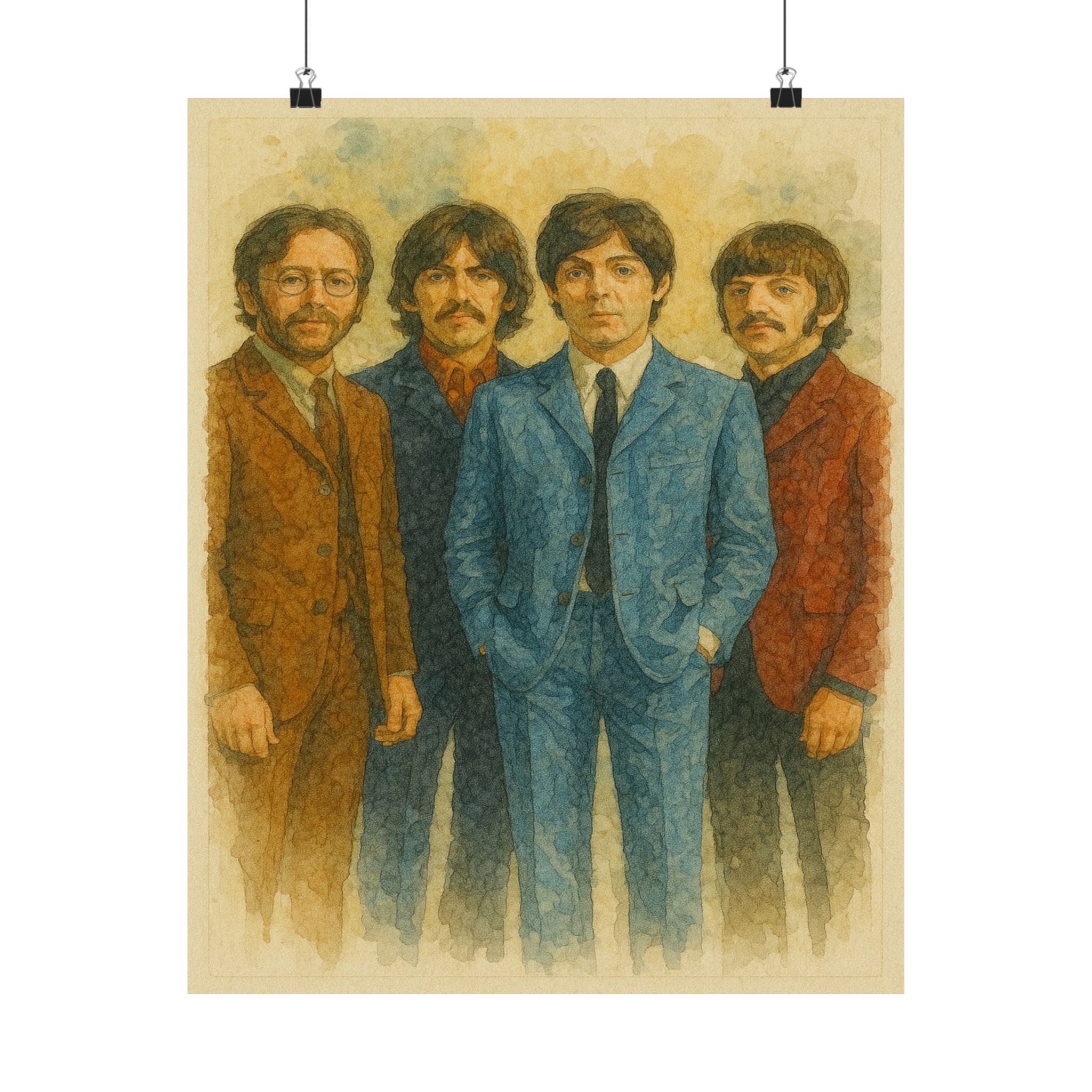 Famous Prints - Beatles Watercolor