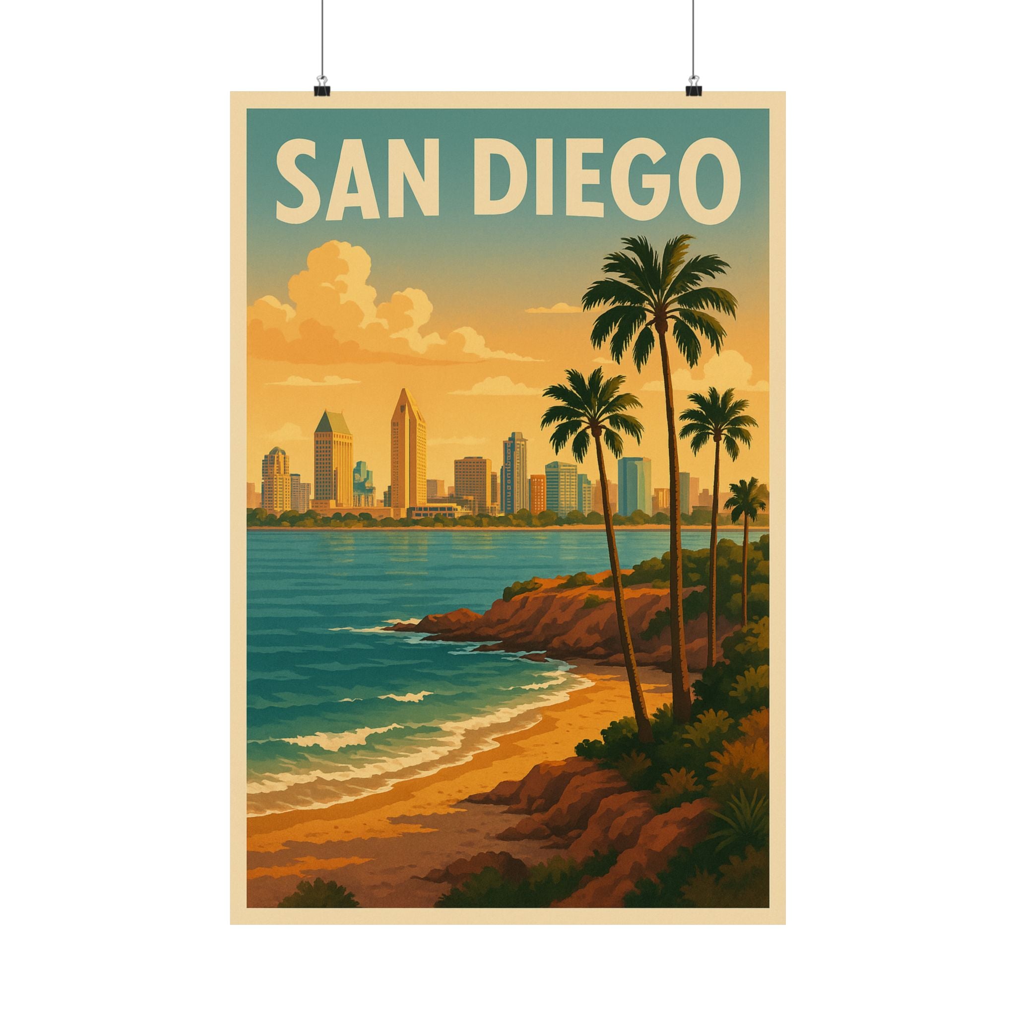 Cityscape Print - San Diego