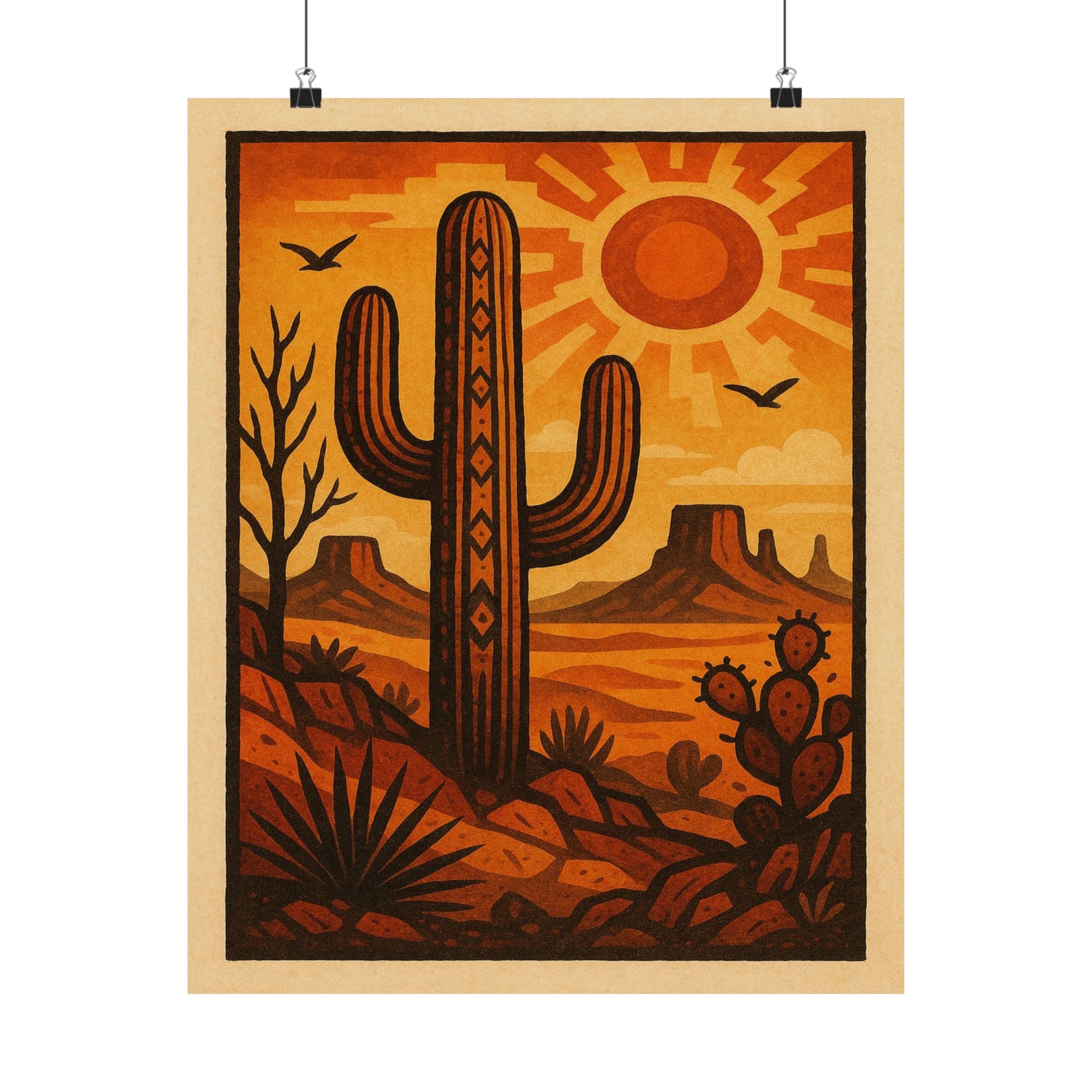 Nature Print - Desert Cactus