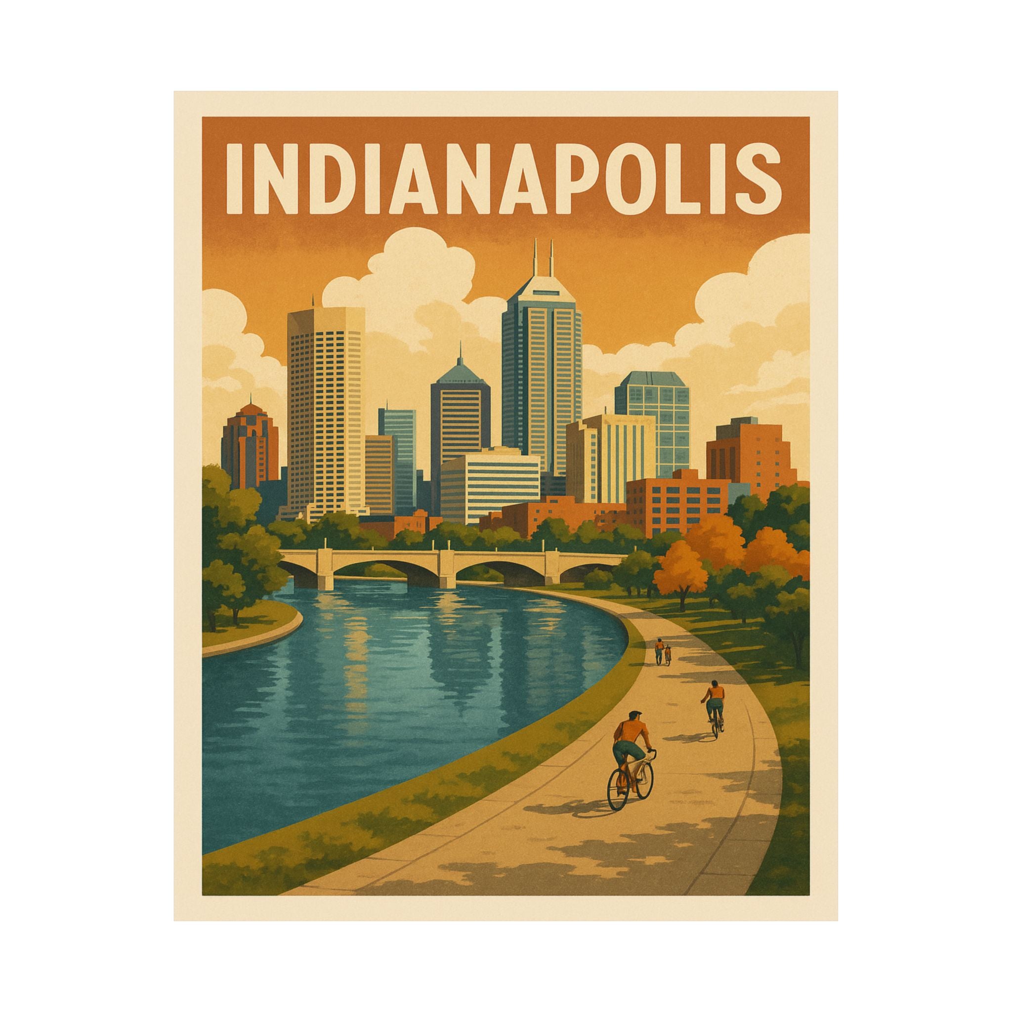 Cityscape Print - Indianapolis