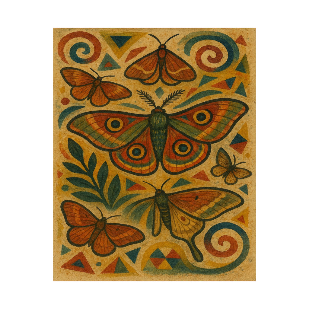 Abstract Print - Geometric Moth
