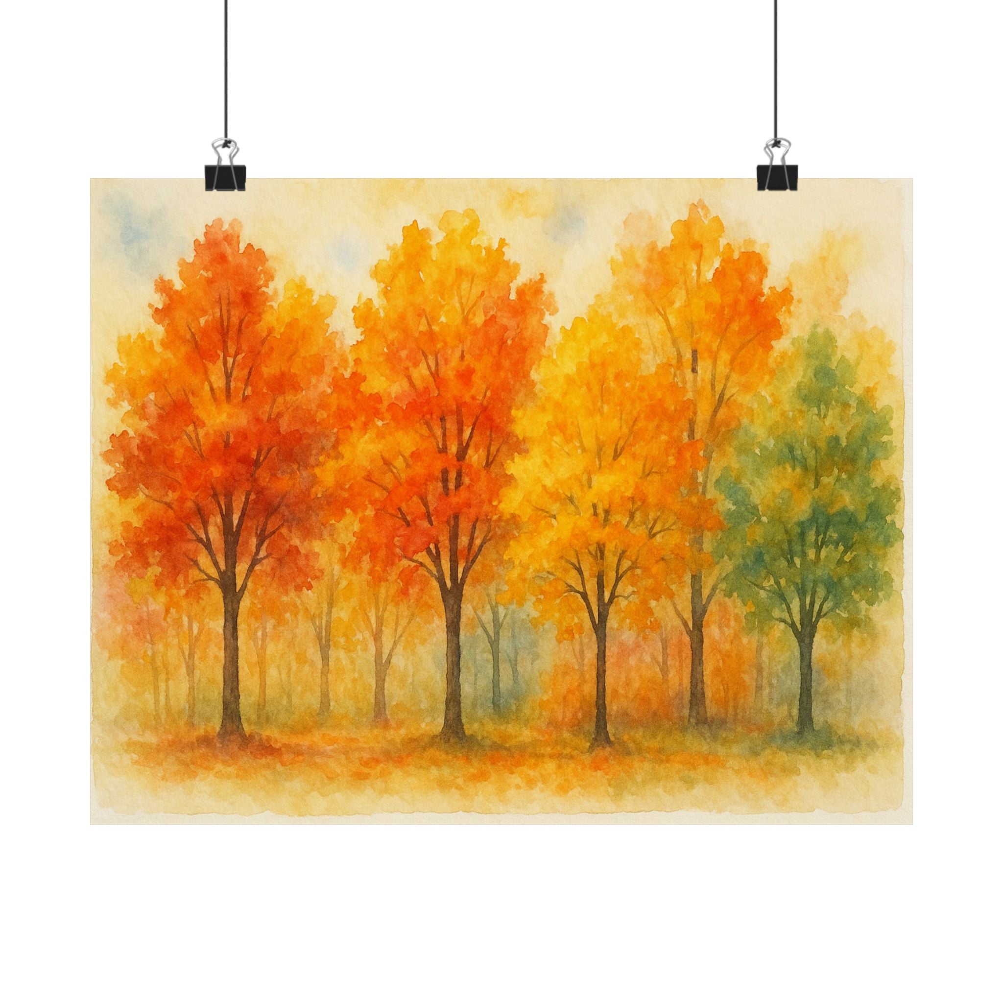 Nature Print - Fall Trees