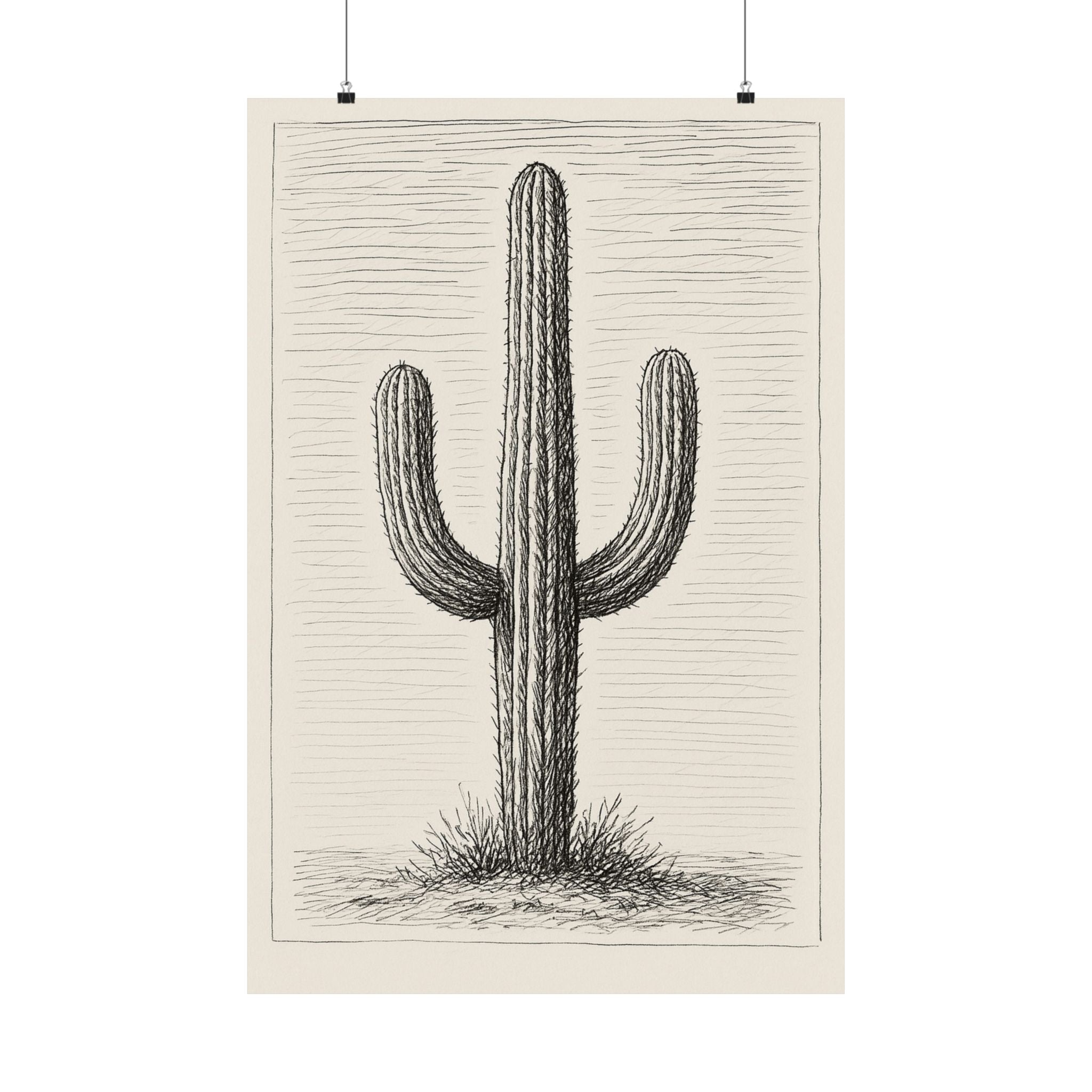 Nature Print - Cactus Sketch