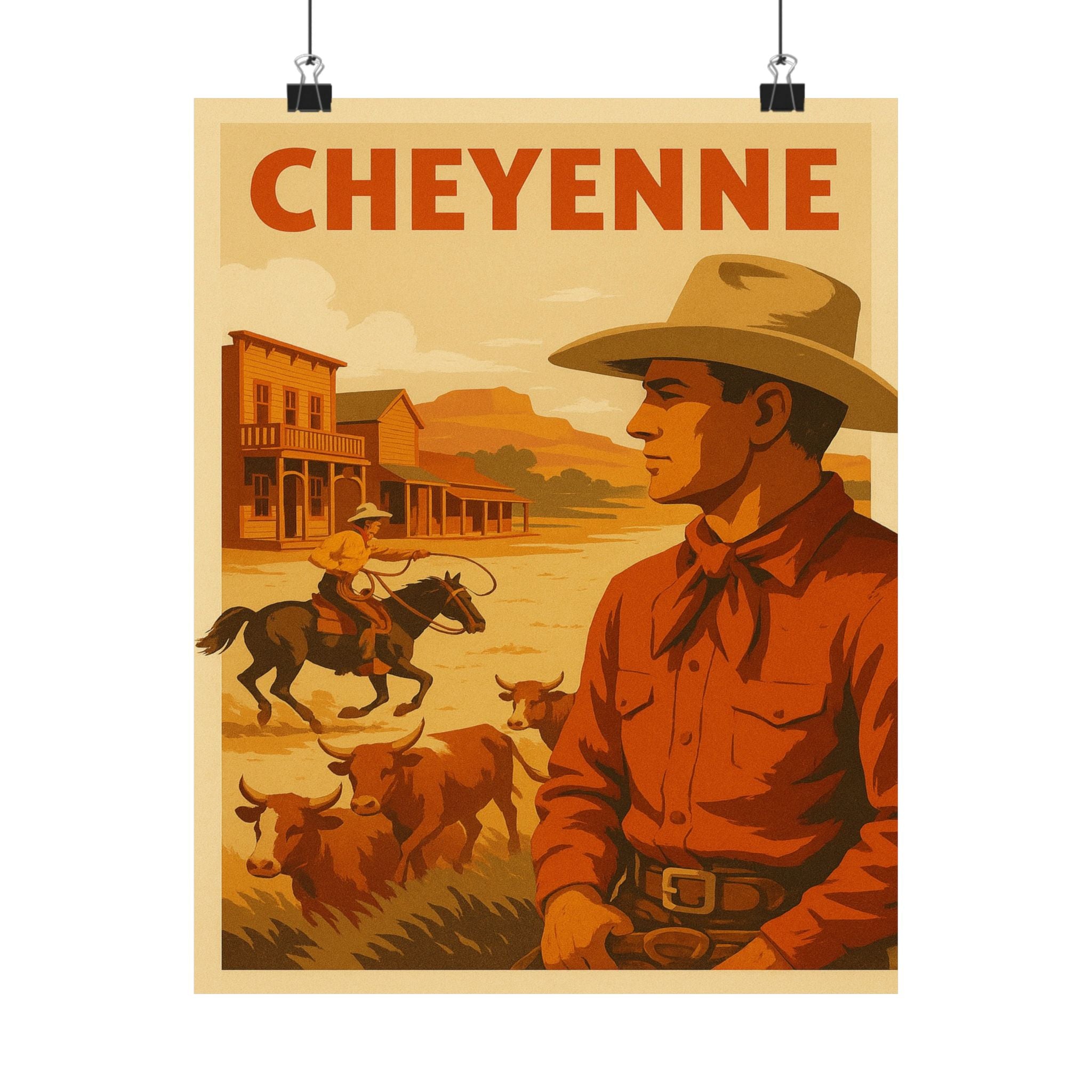 Cityscape Print - Cheyenne