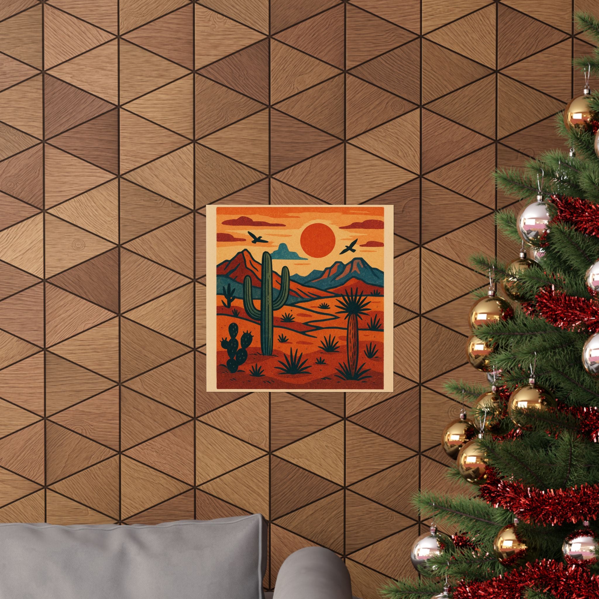 Nature Print - Retro Cactus