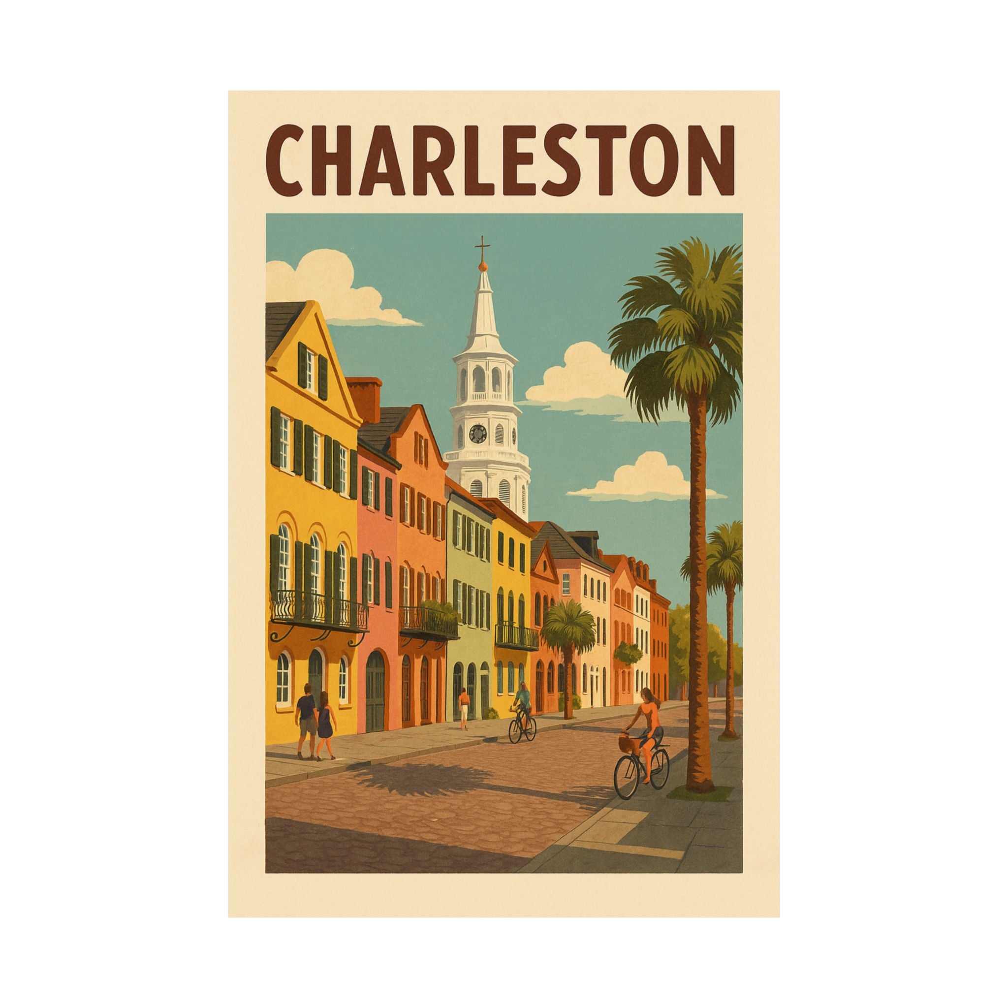 Cityscape Print - Charleston South Carolina