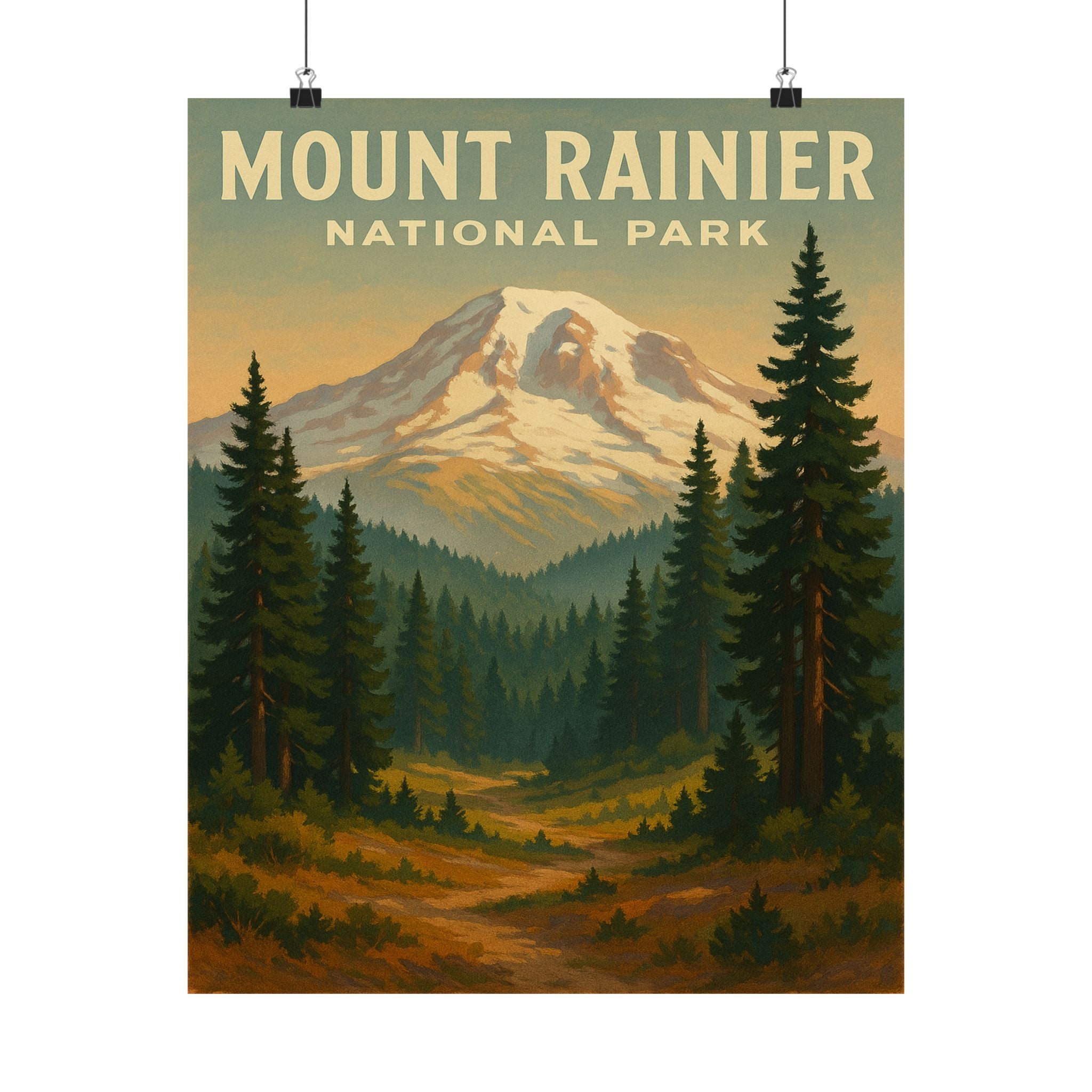 Travel Print - Mount Rainier National Park