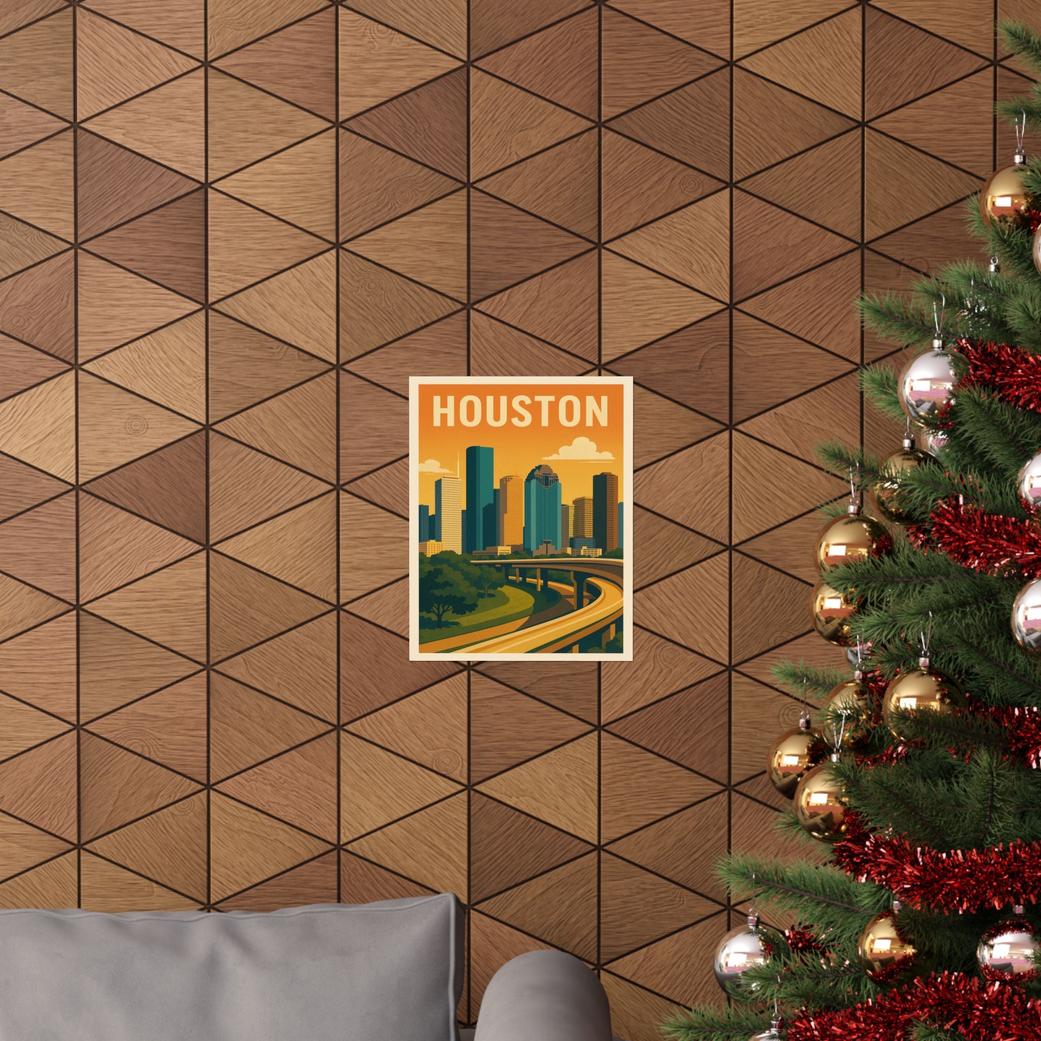 Cityscape Print - Houston Texas