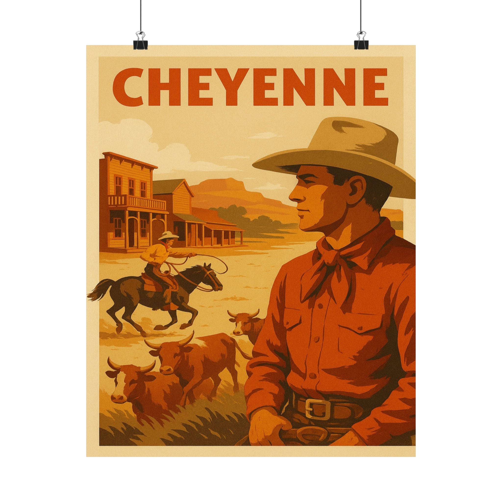 Cityscape Print - Cheyenne