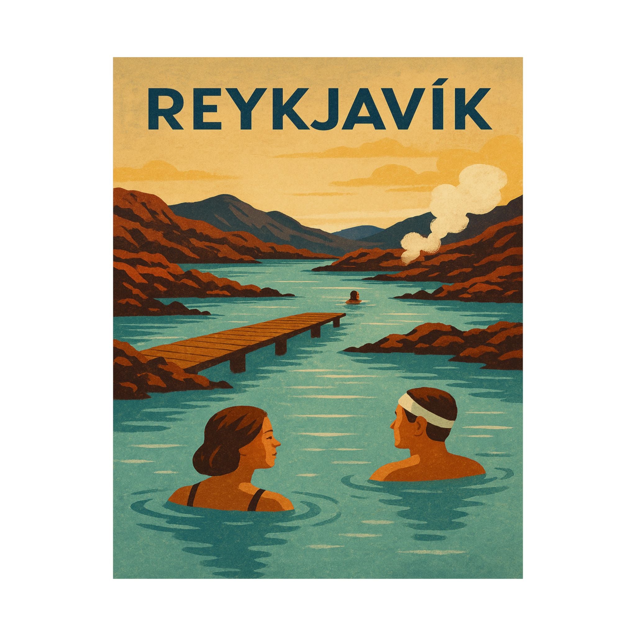 Cityscape Print - Reykjavik
