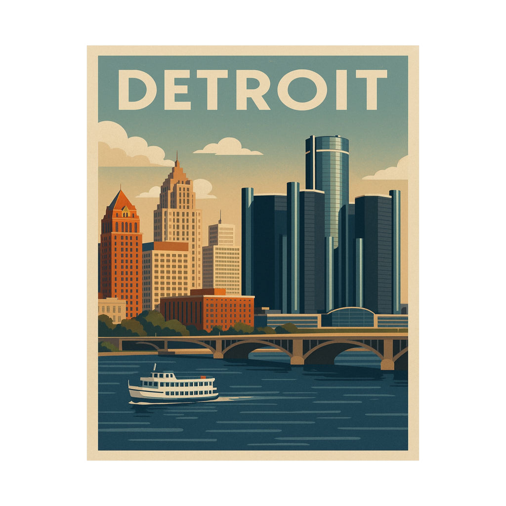 Cityscape Print - Detroit