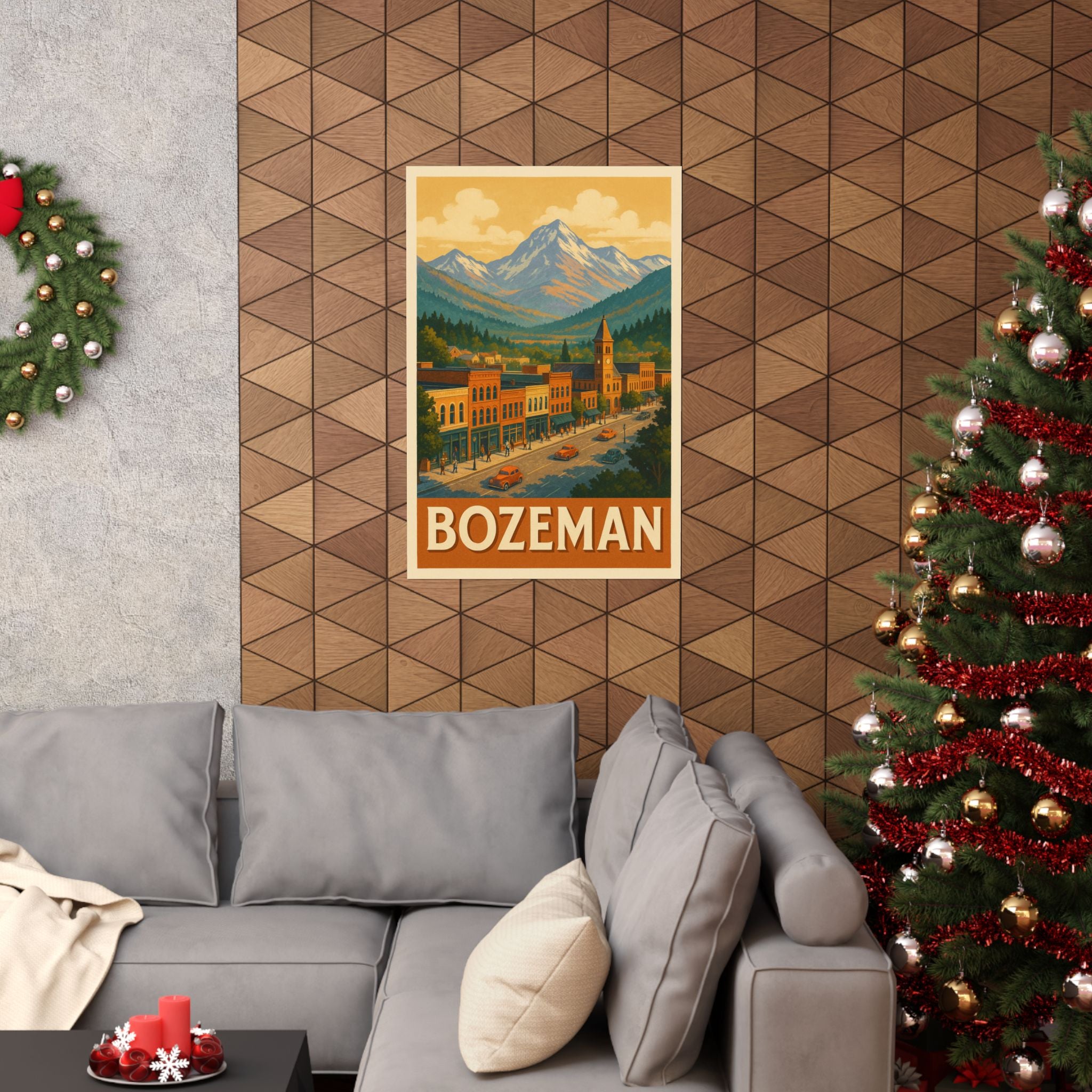 Cityscape Print - Bozeman Montana