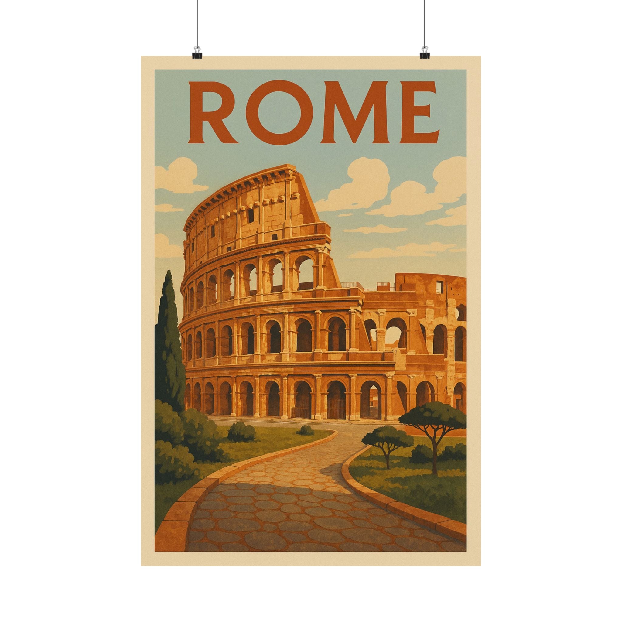 Cityscape Print - Rome