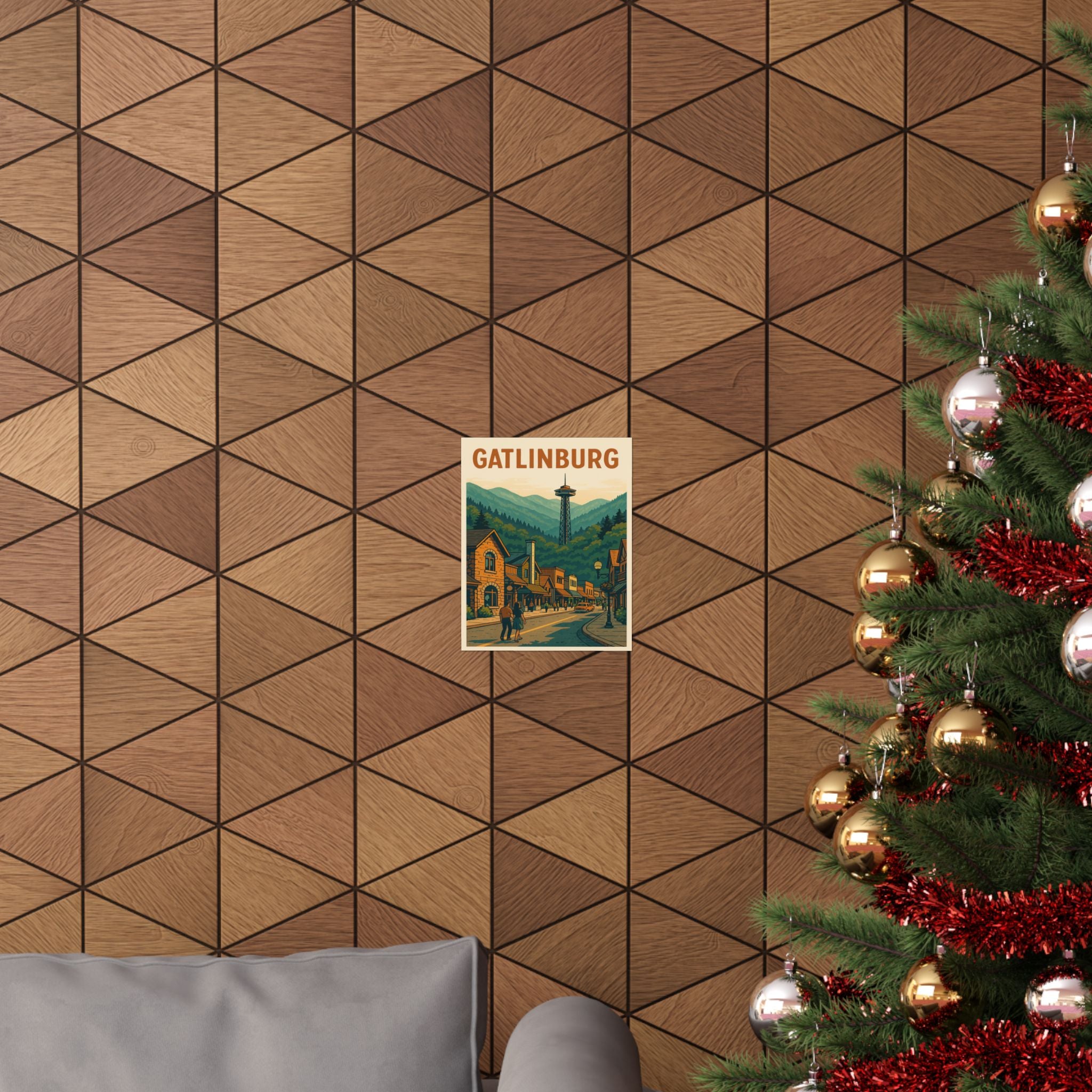 Cityscape Print - Gatlinburg Tennessee