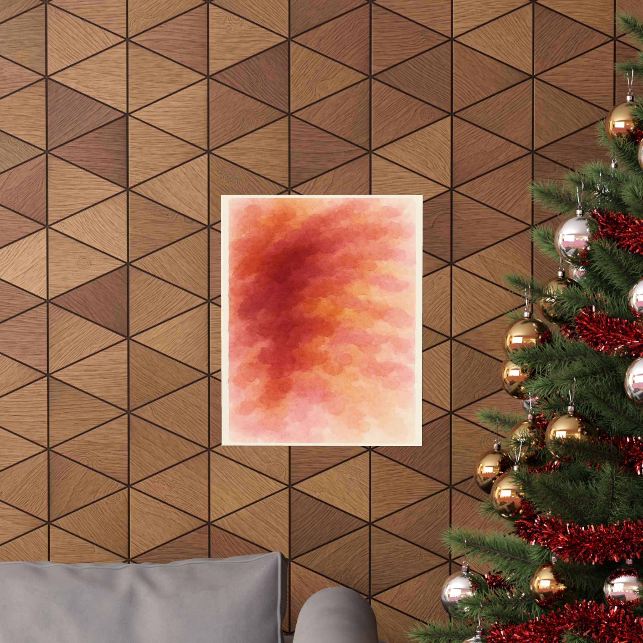 Abstract Art - Pink Watercolor 1