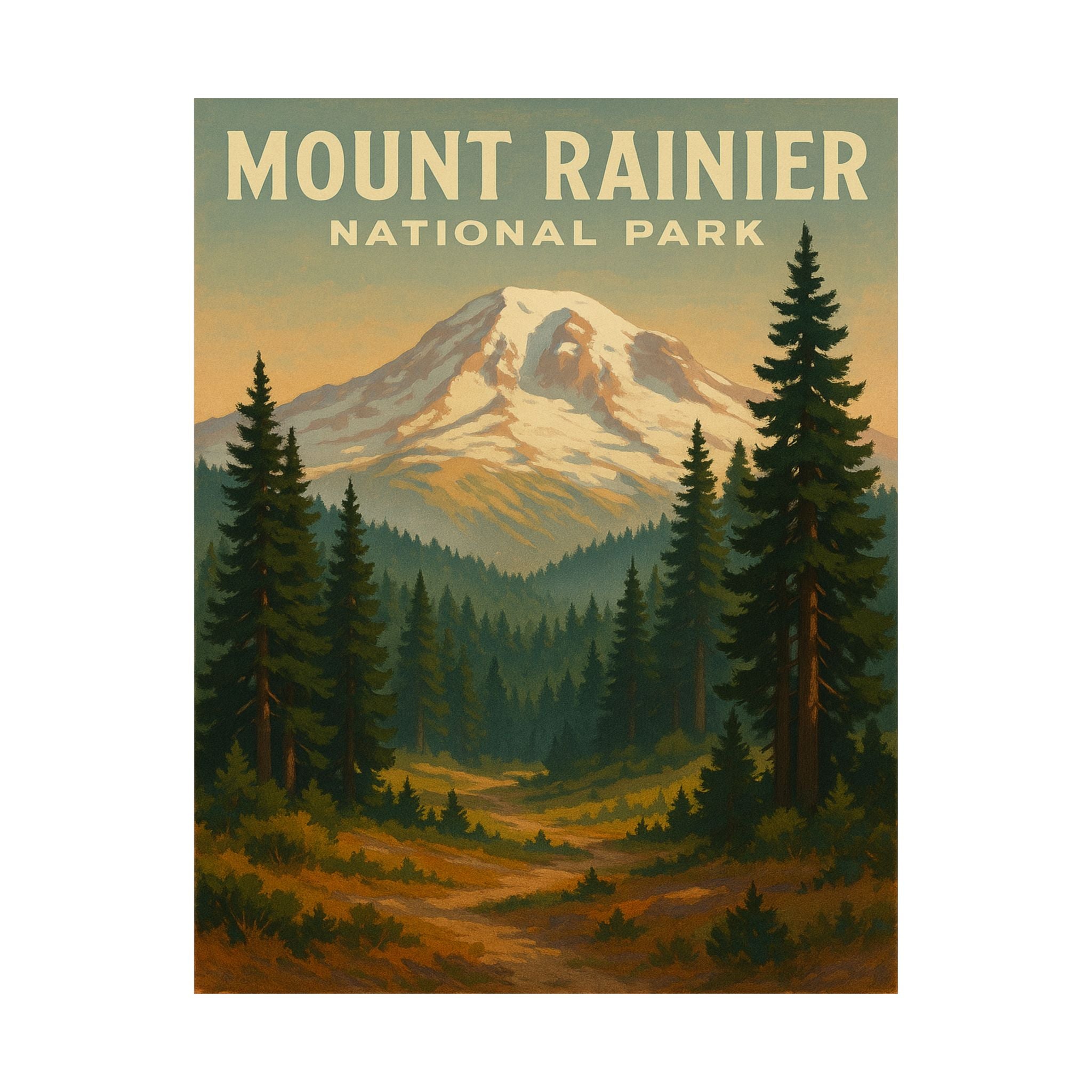 Travel Print - Mount Rainier National Park