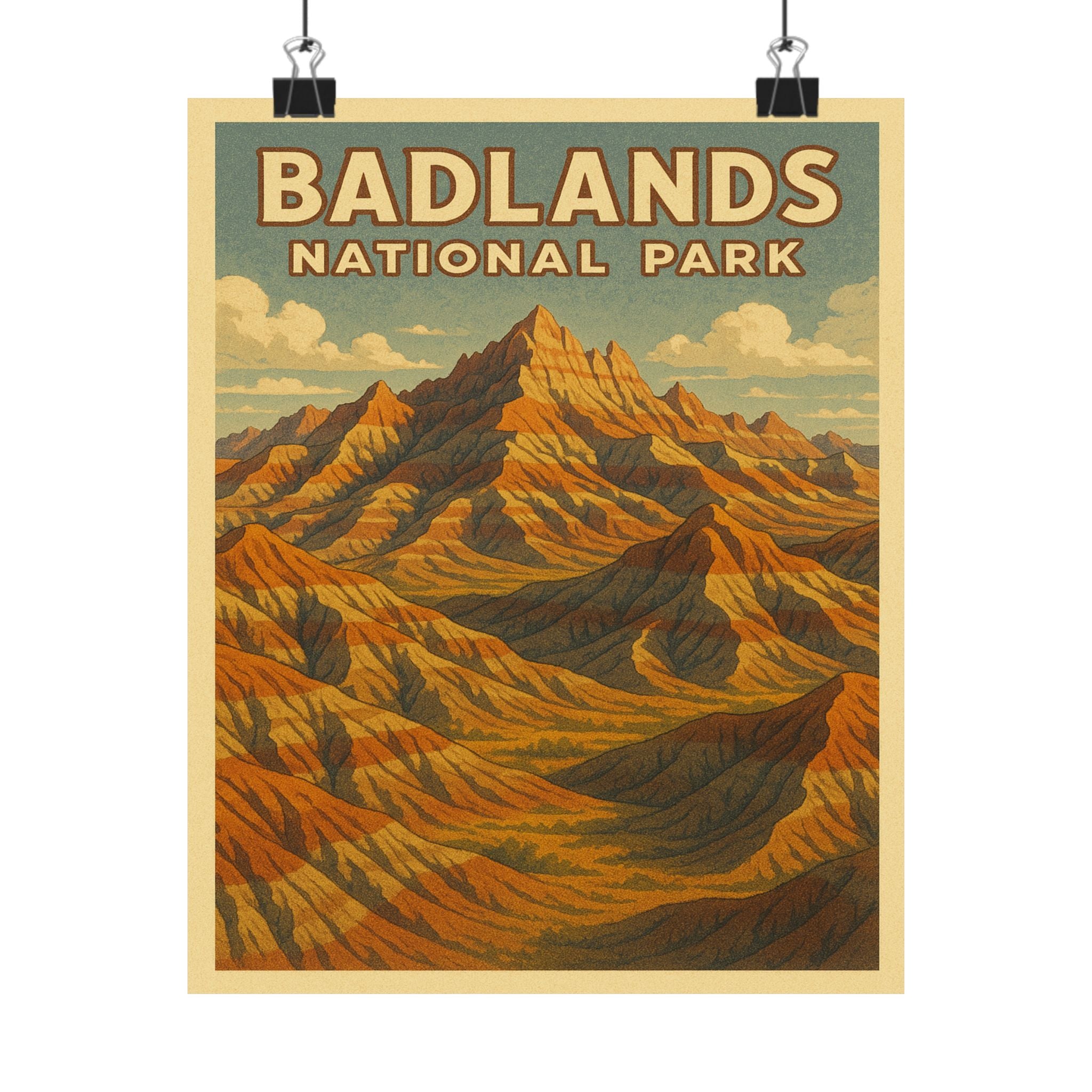 Vertical Print - Badlands National Park