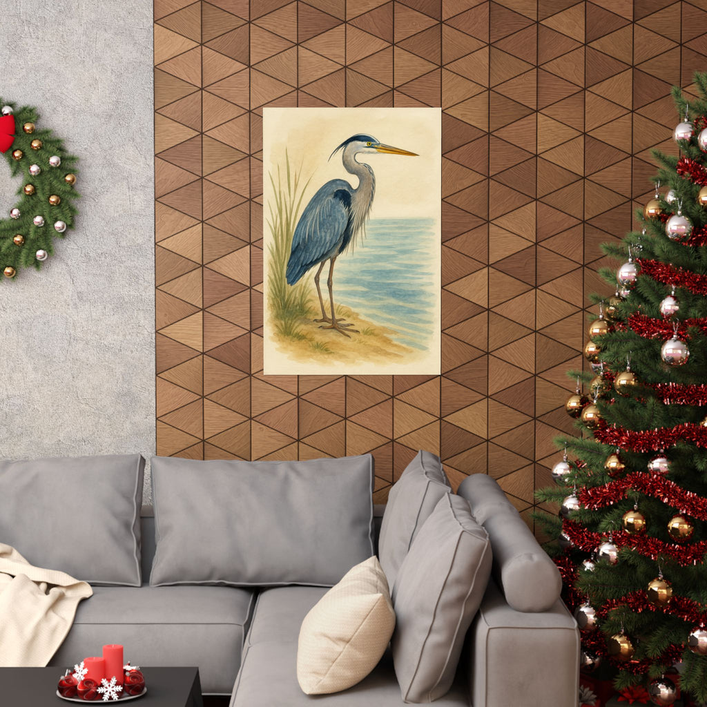 Wildlife Print - Beach Herron