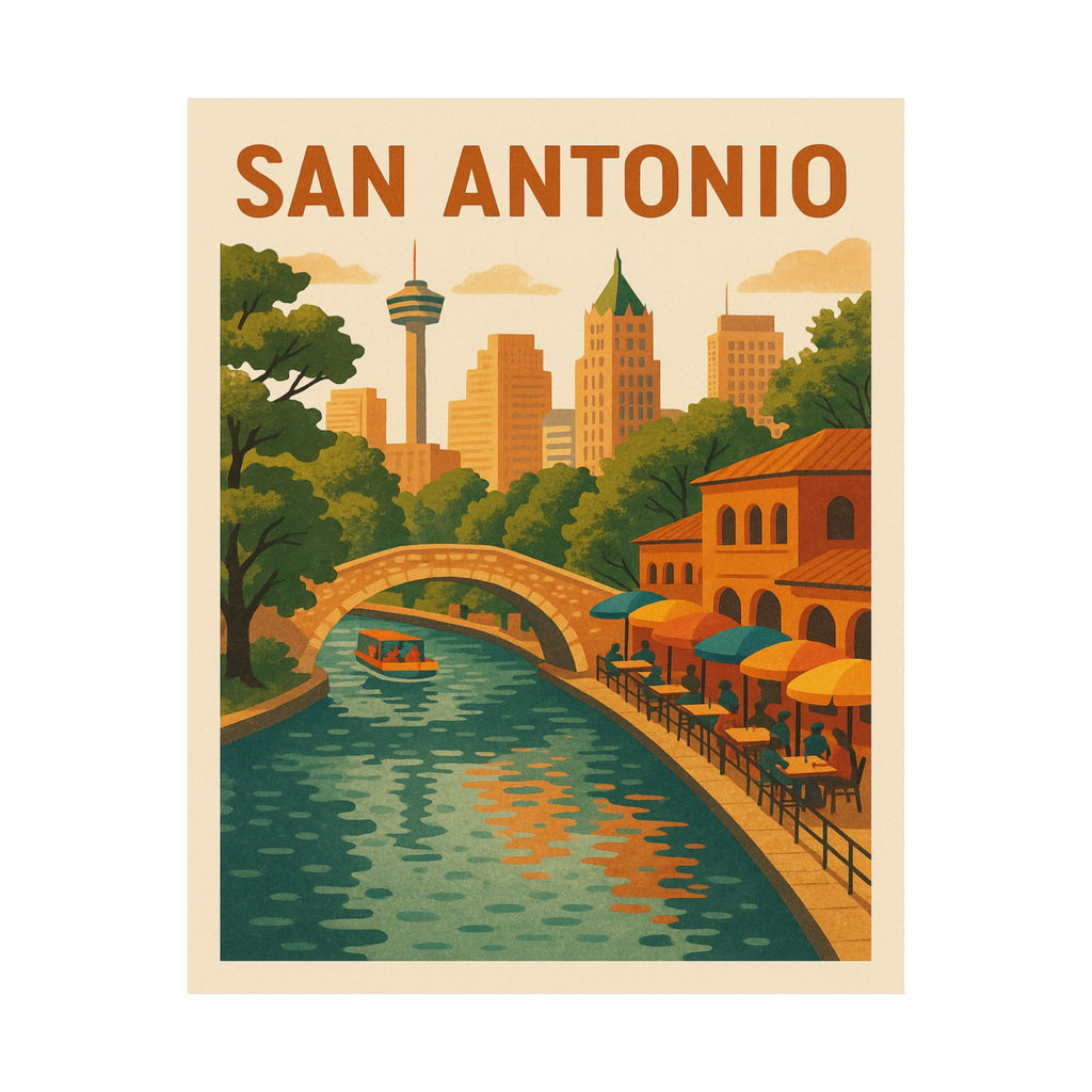 Cityscape Print - San Antonio