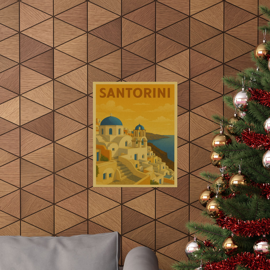 Cityscape Print - Santorini