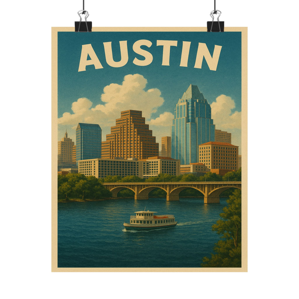 Cityscape Print - Austin Texas