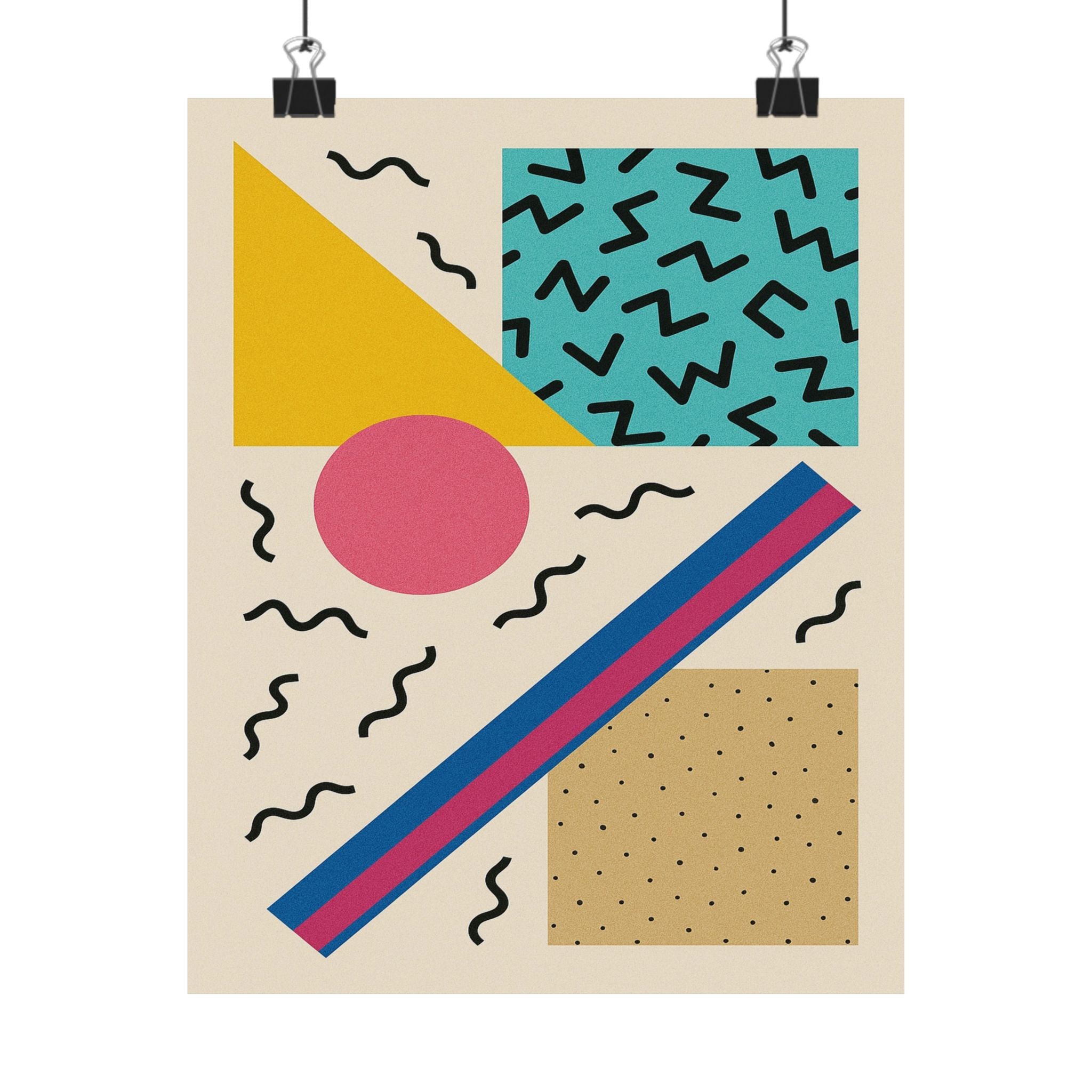 Abstract Print - 90's Retro
