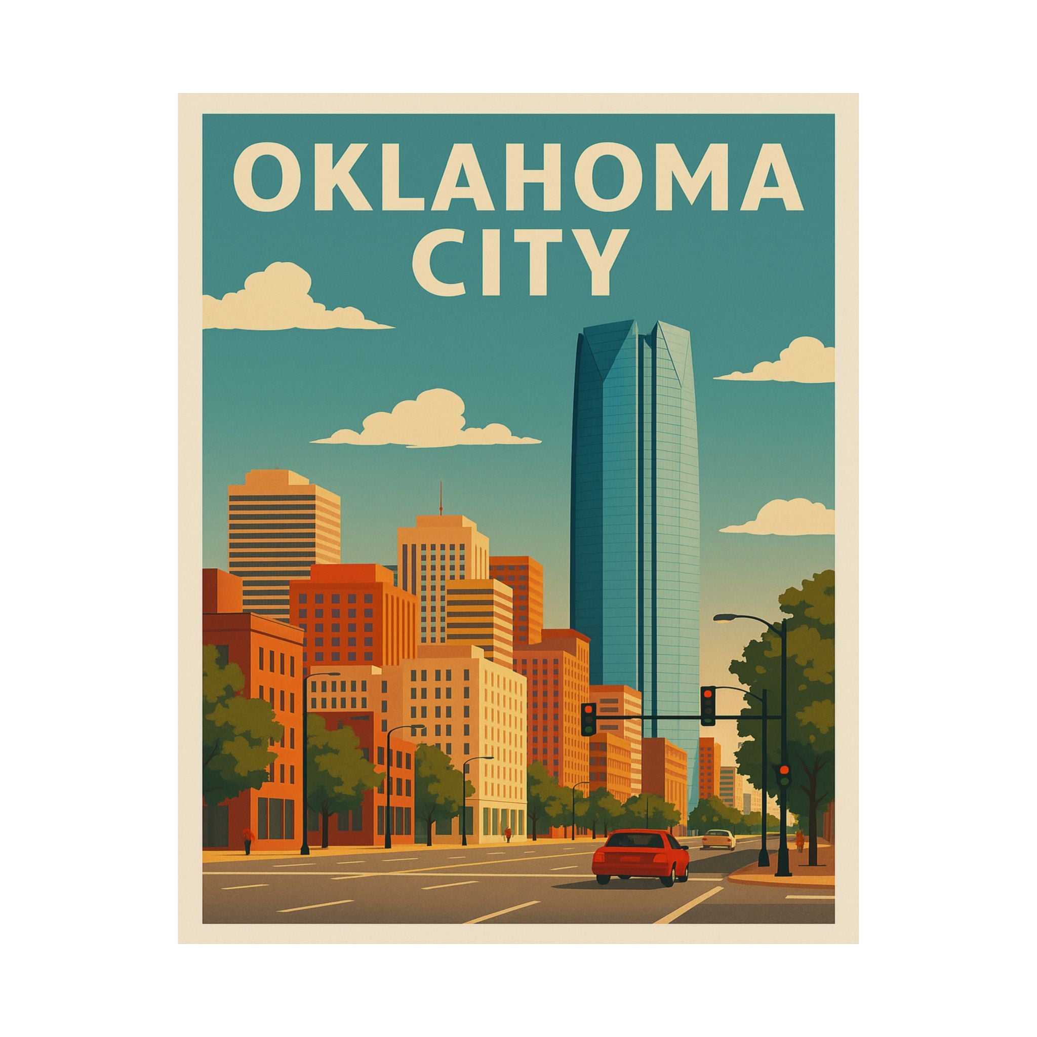 Cityscape Print - Oklahoma City