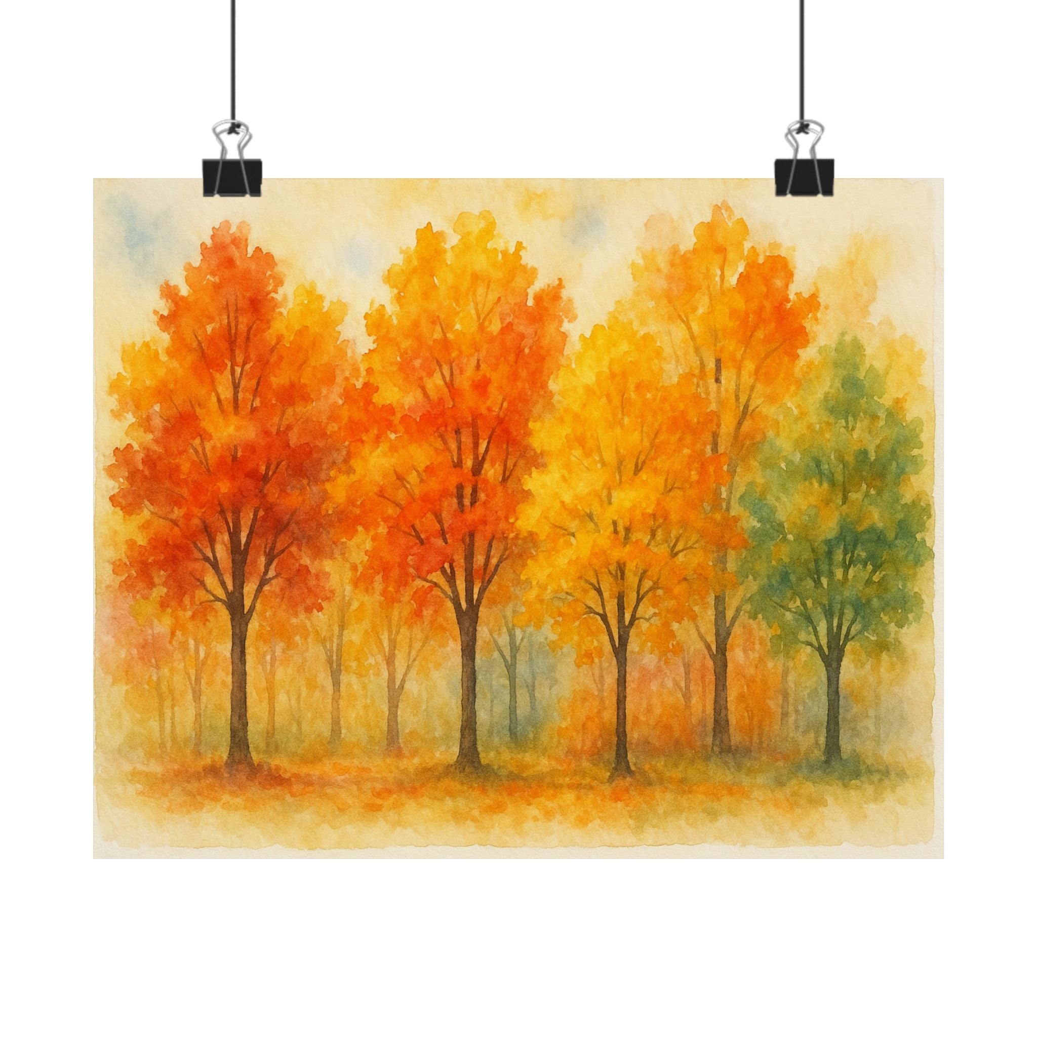 Nature Print - Fall Trees