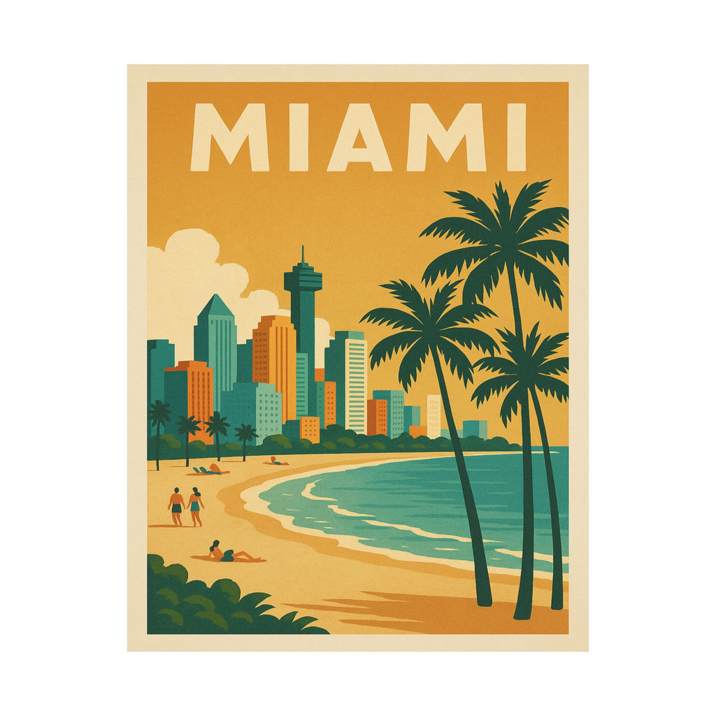 Cityscape Print - Miami Florida