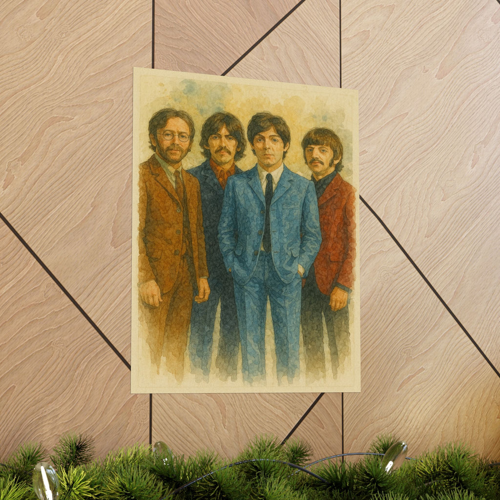 Famous Prints - Beatles Watercolor