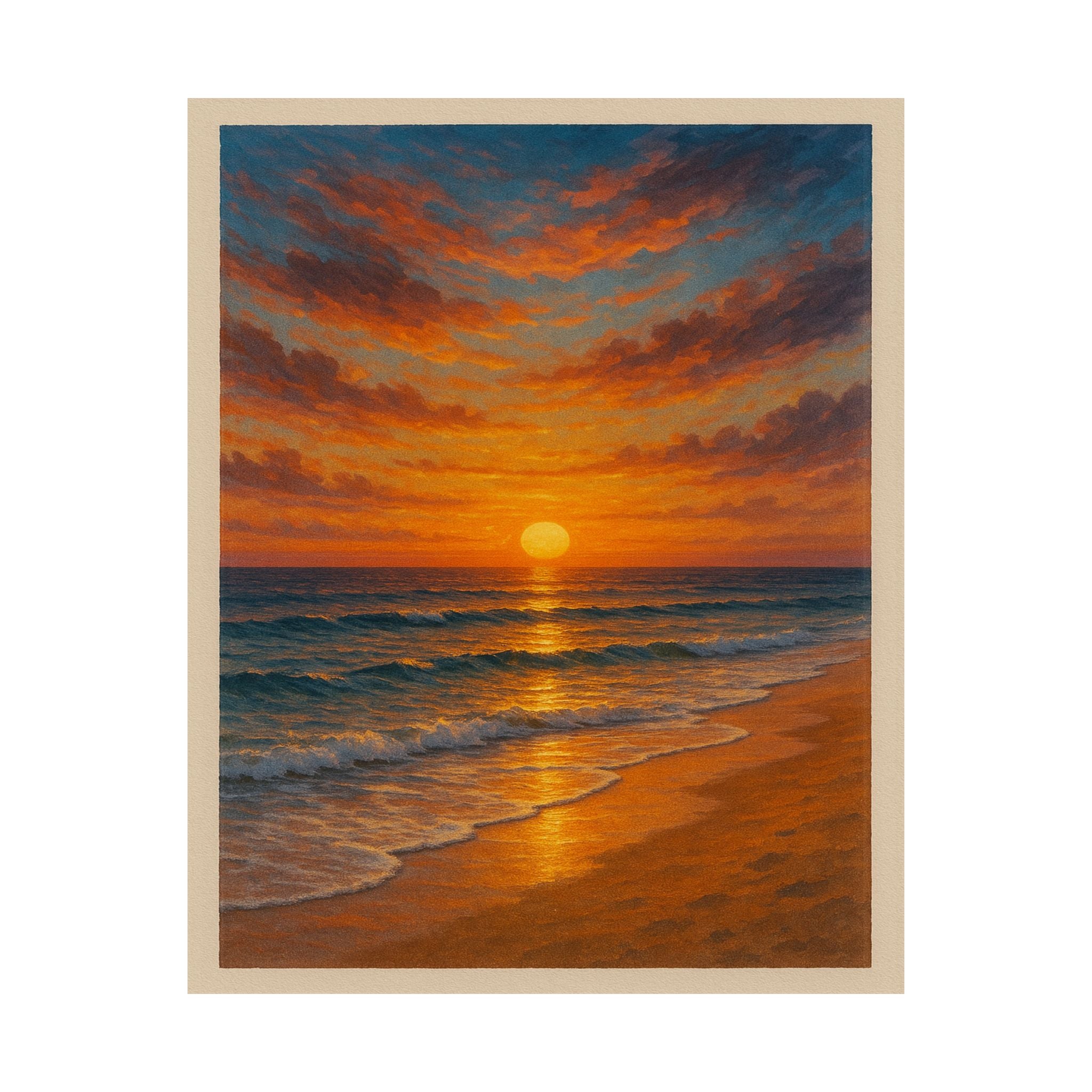 Nature Print - Beach Sunset