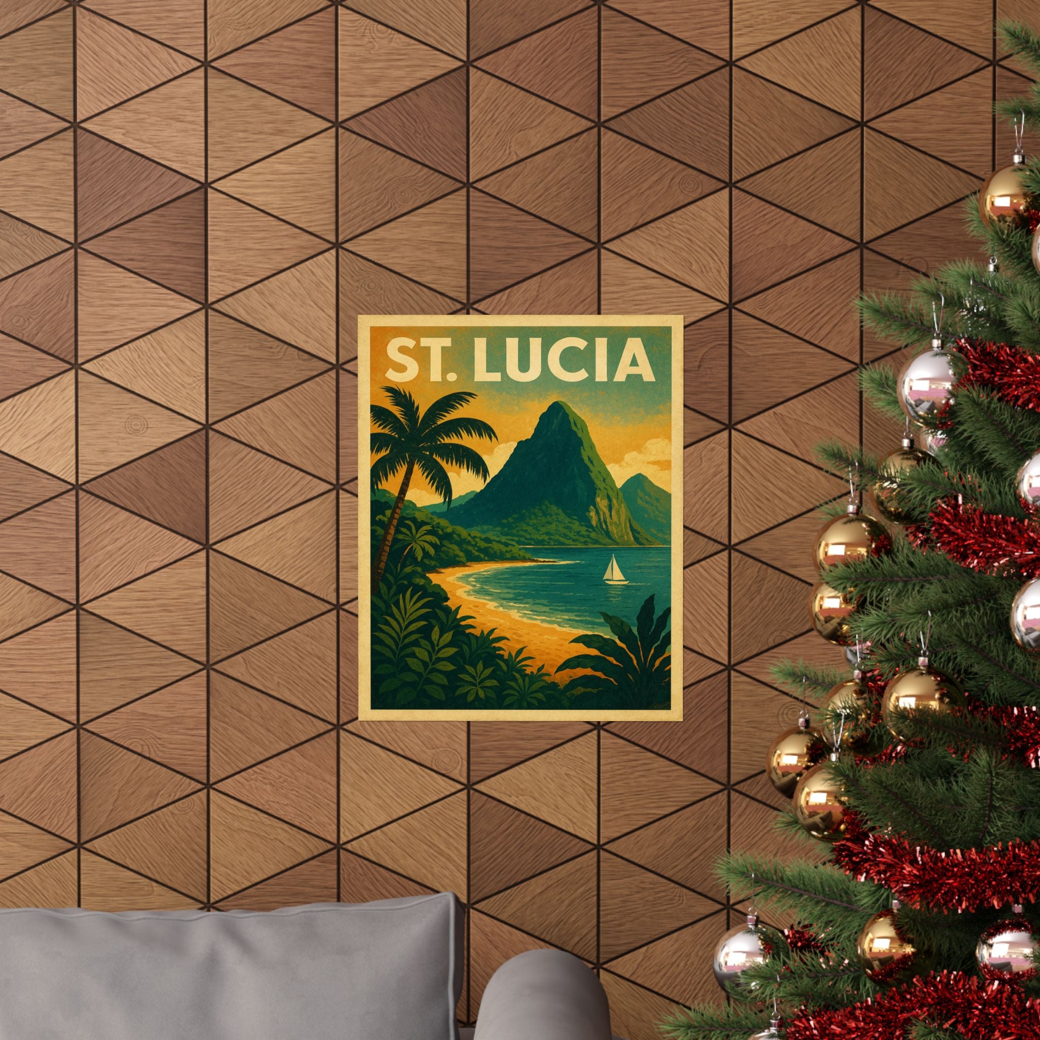 Cityscape Print - St. Lucia