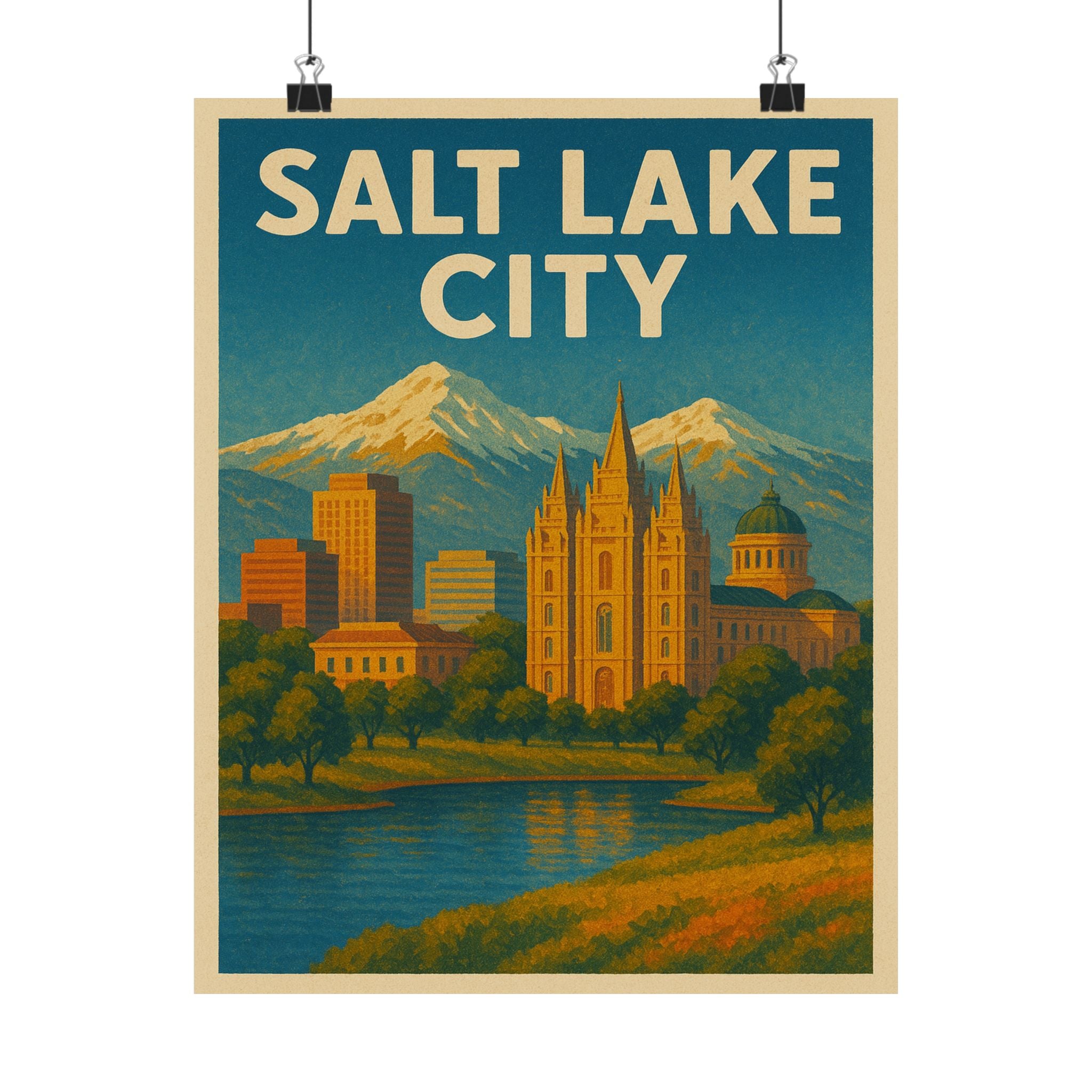 Cityscape Print - Salt Lake City