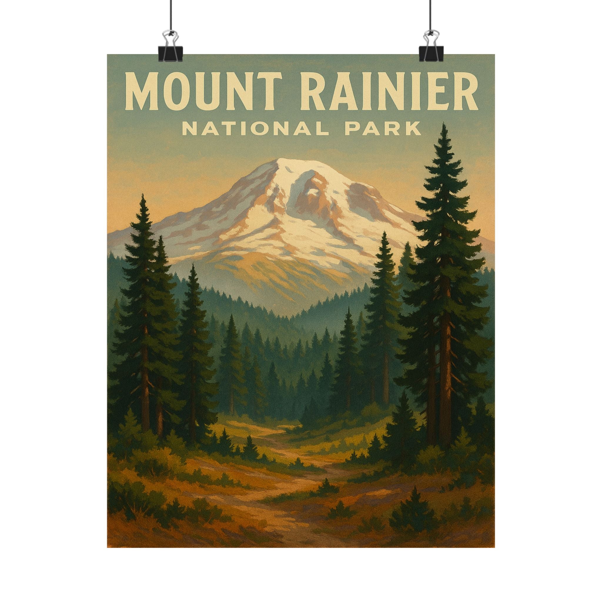 Travel Print - Mount Rainier National Park