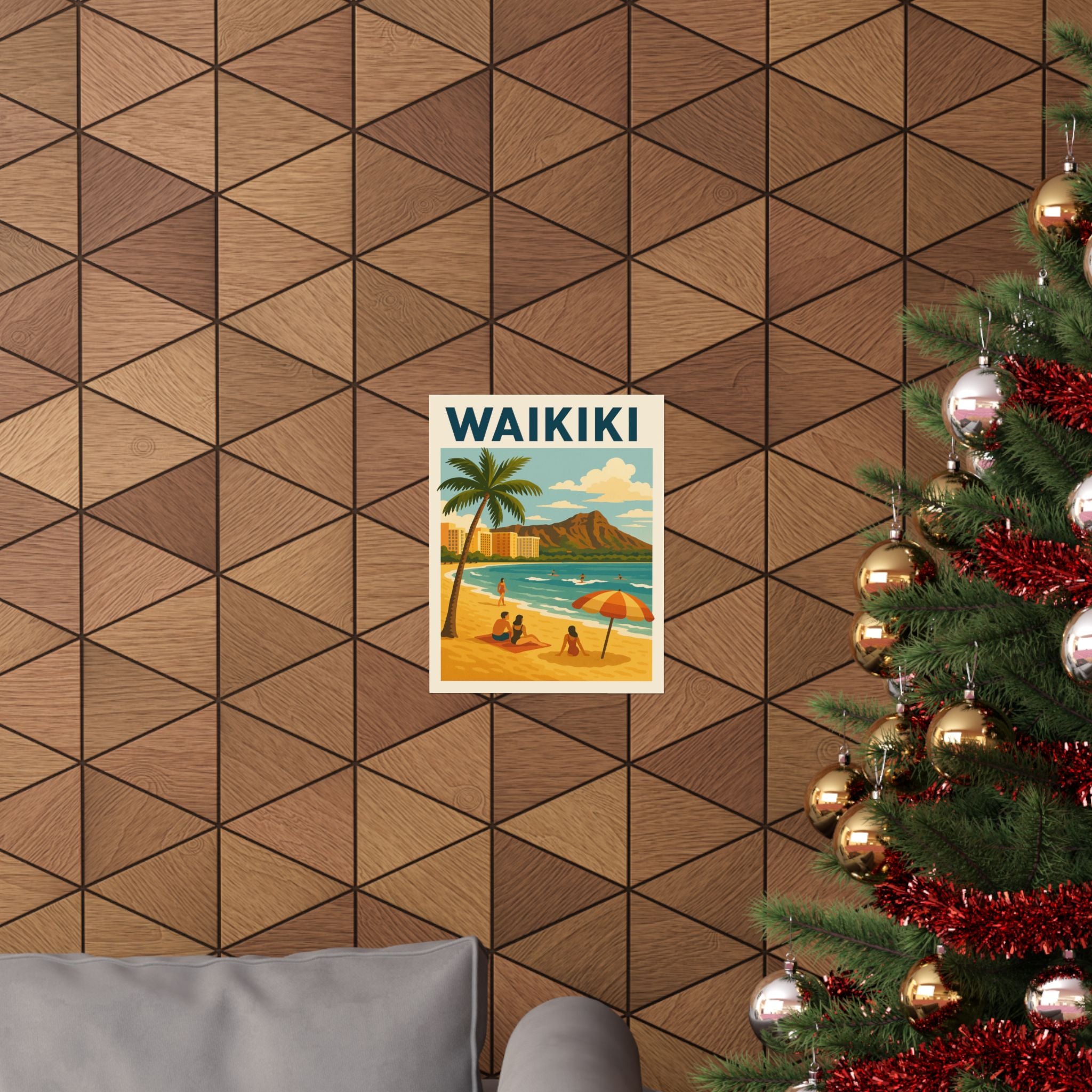 Cityscape Print - Waikiki Beach