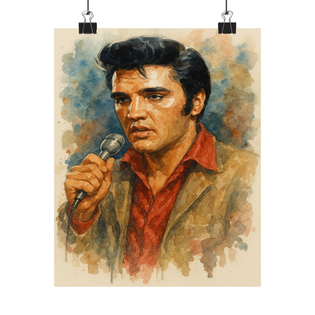 Famous Prints - Elvis Singing