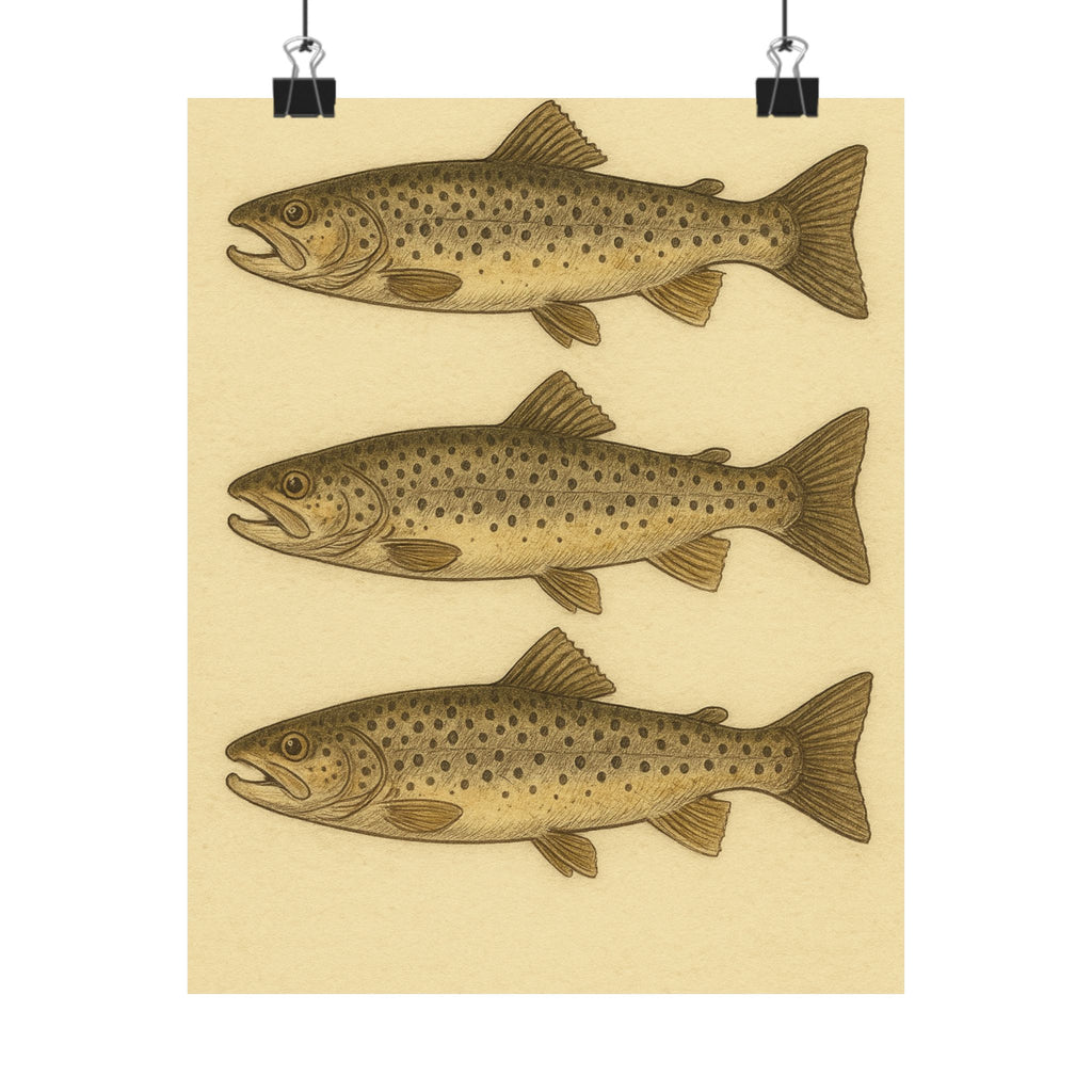 Wildlife Print - Triple Trout