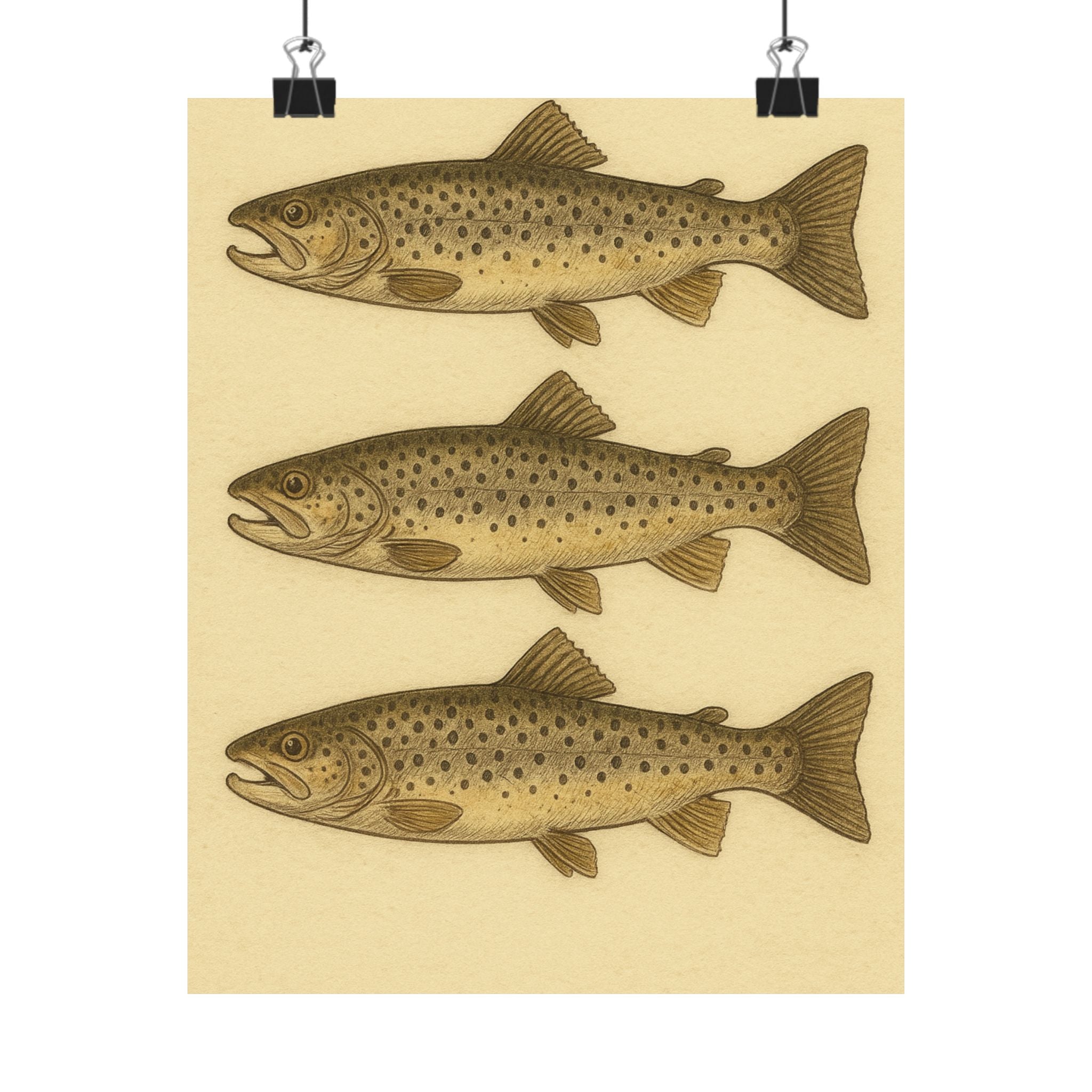 Wildlife Print - Triple Trout