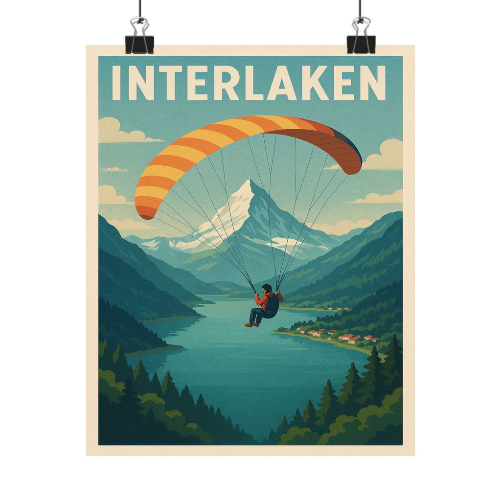 Cityscape Print - Interlaken Switzerland