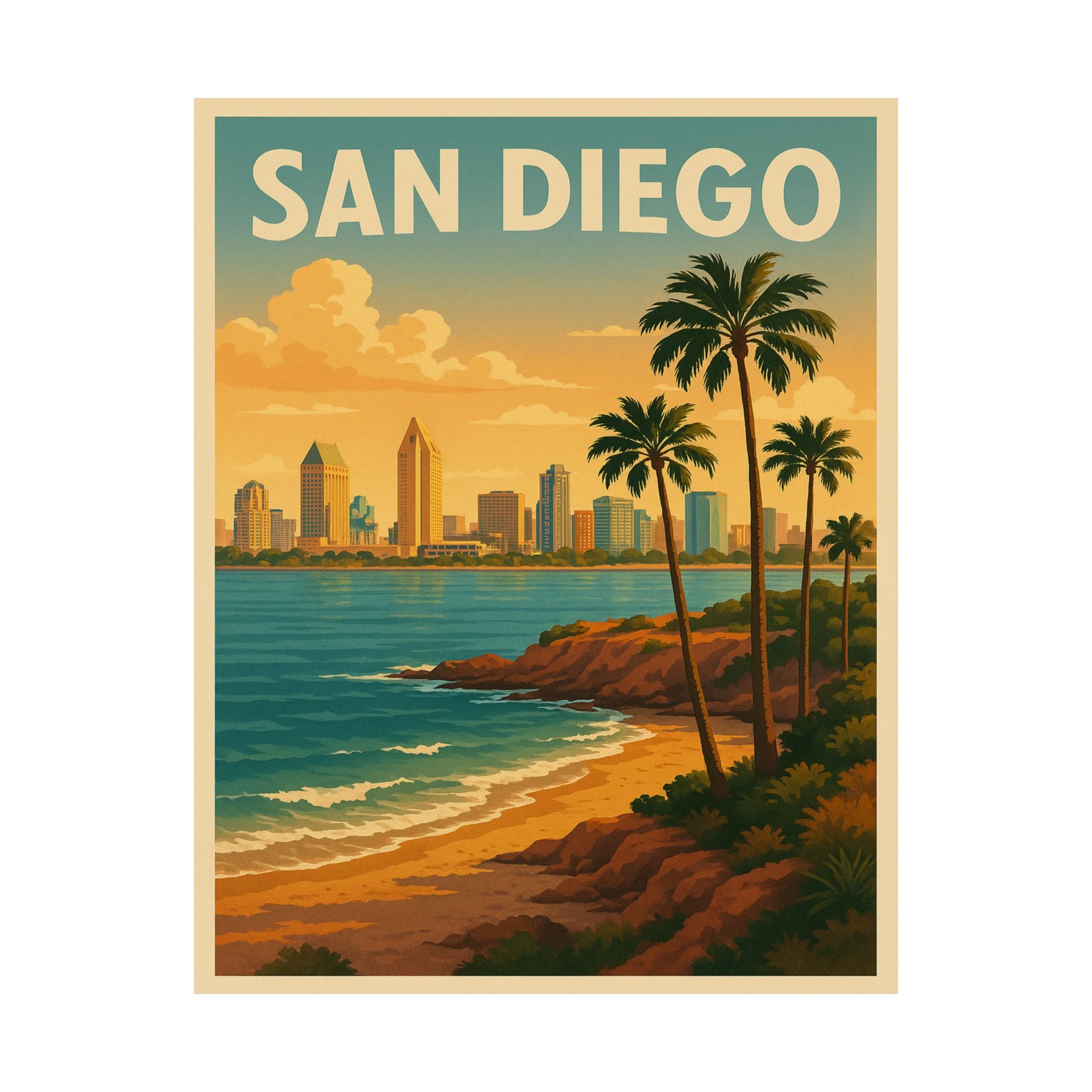 Cityscape Print - San Diego
