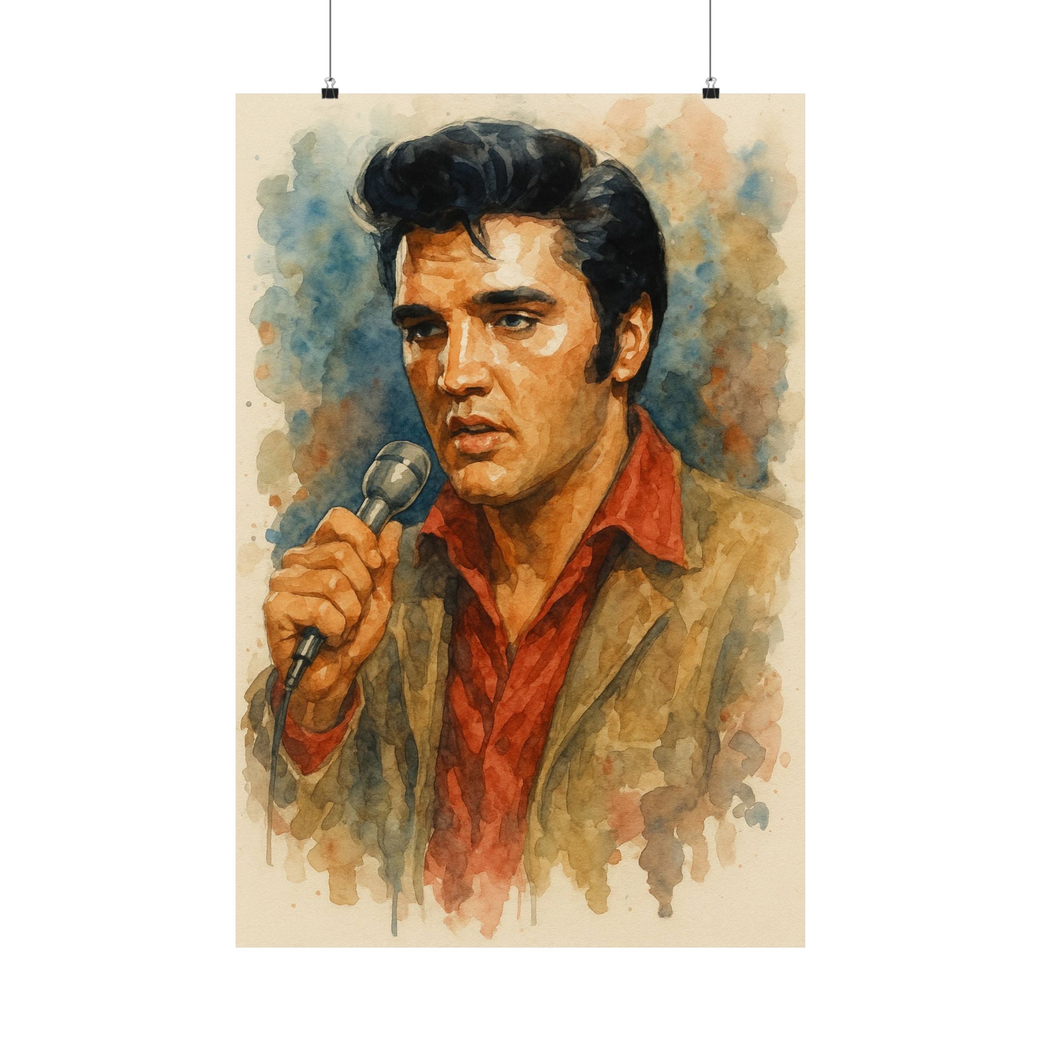 Famous Prints - Elvis Singing